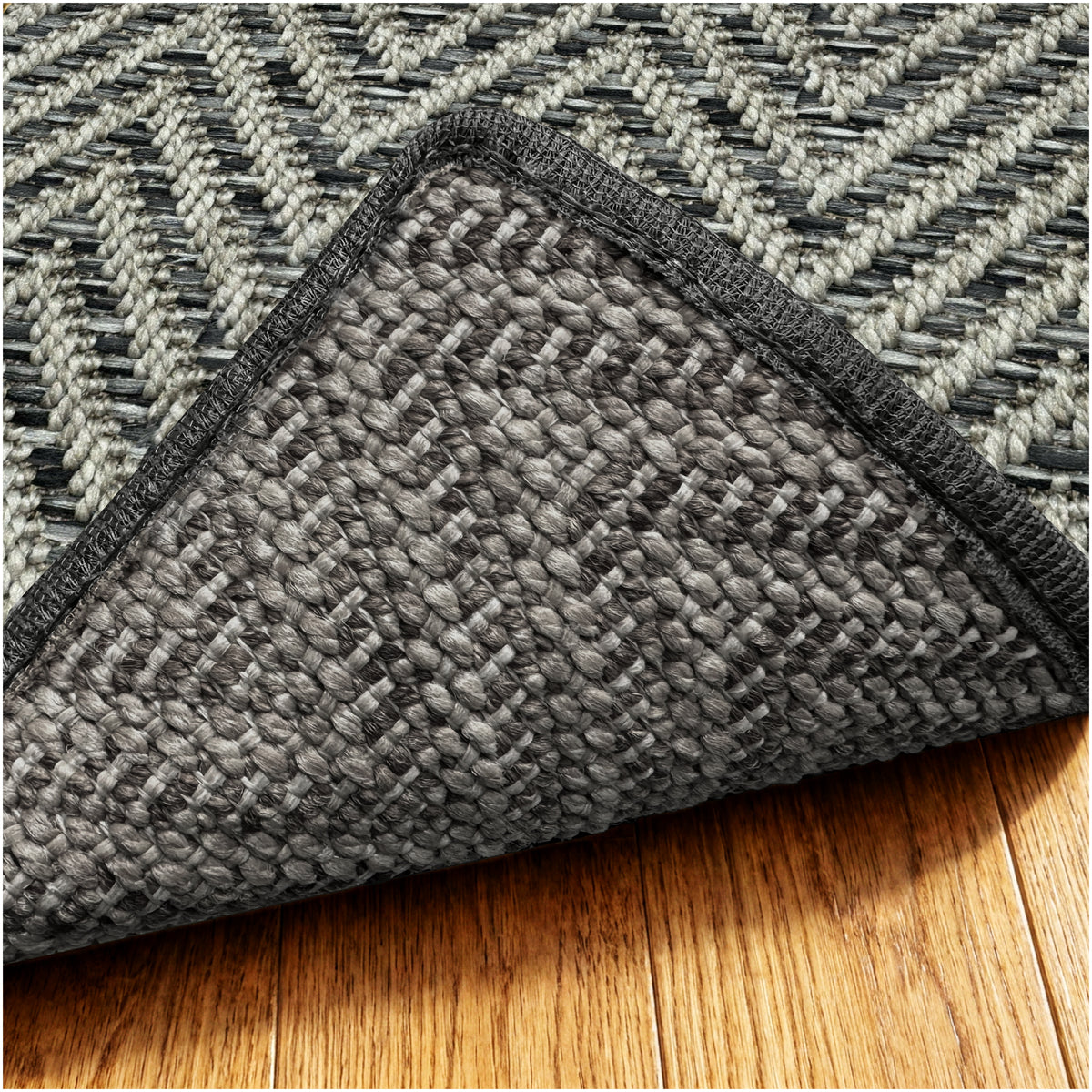 Tortola Chevron Indoor-Outdoor Area Rug | Custom Sizes Available