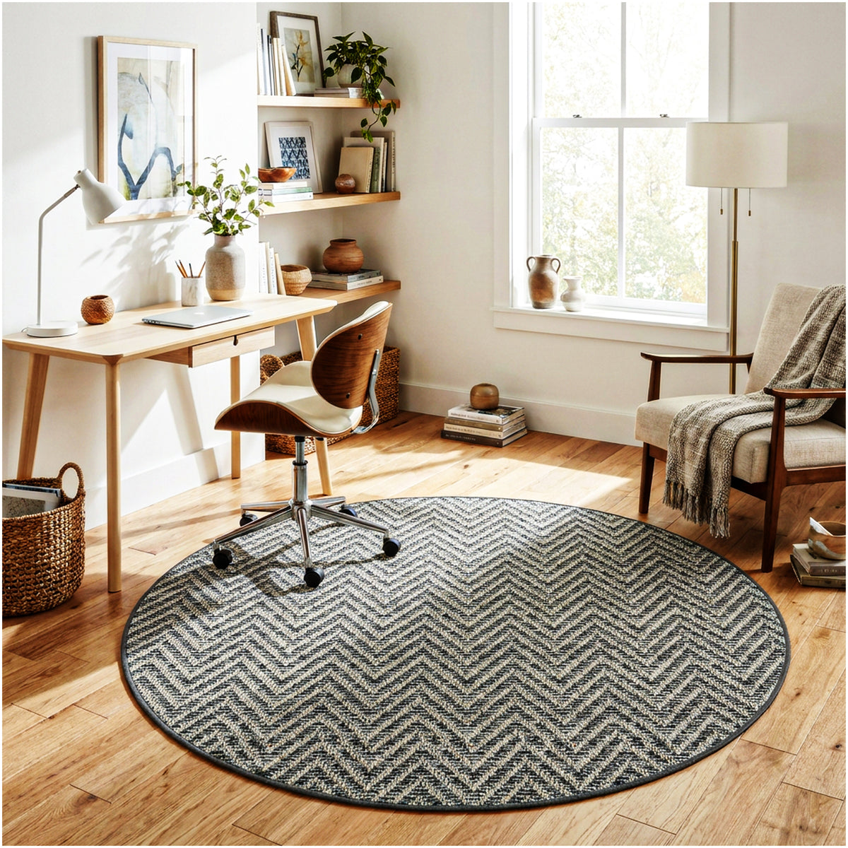 Tortola Chevron Indoor-Outdoor Area Rug | Custom Sizes Available