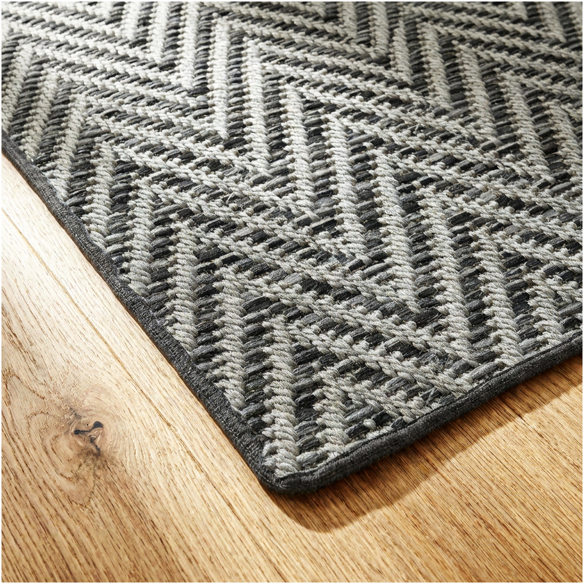 Tortola Chevron Indoor-Outdoor Area Rug | Custom Sizes Available