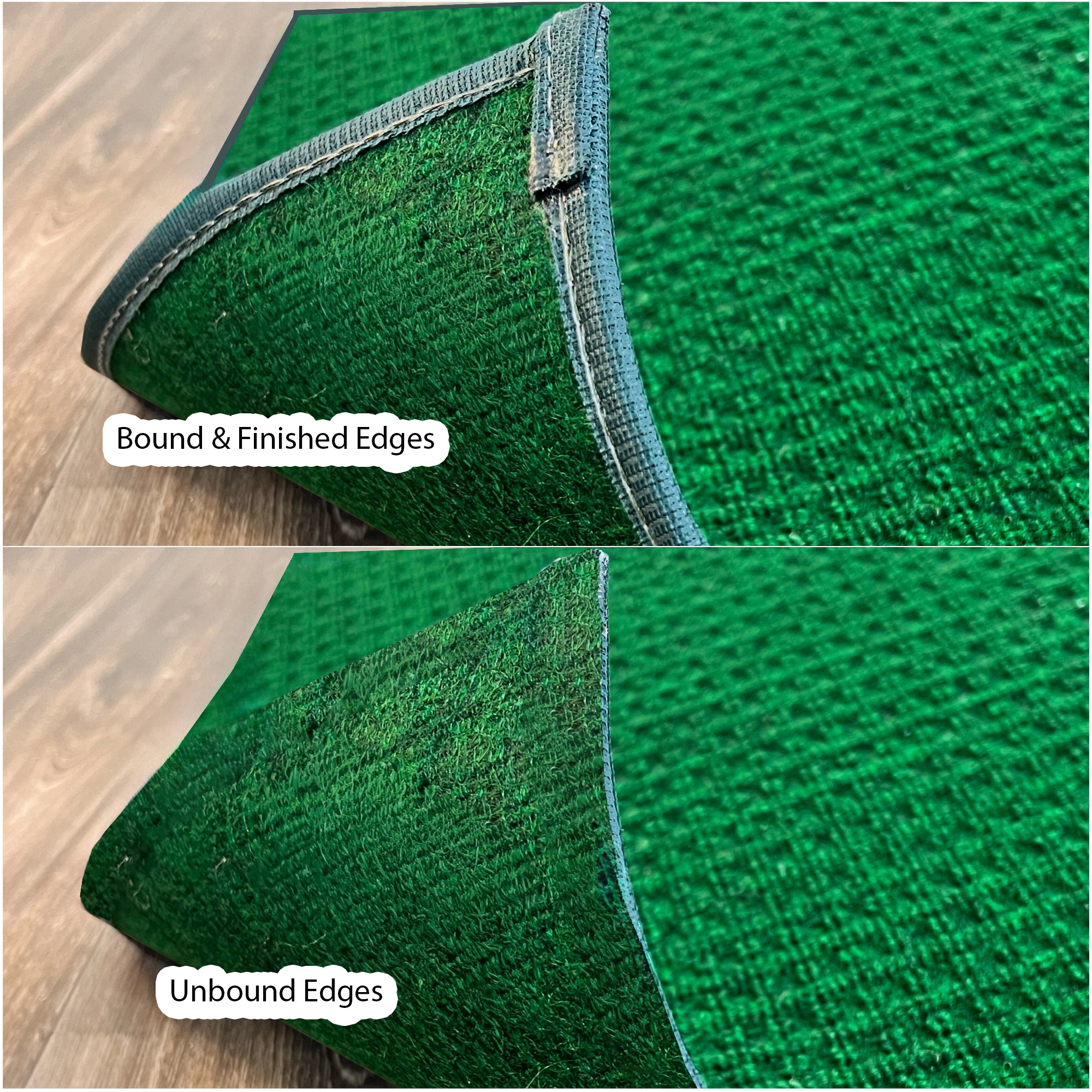 Interlace Waffle Pattern Indoor & Outdoor Rug – Eco-Friendly PET Fiber, Custom Sizes