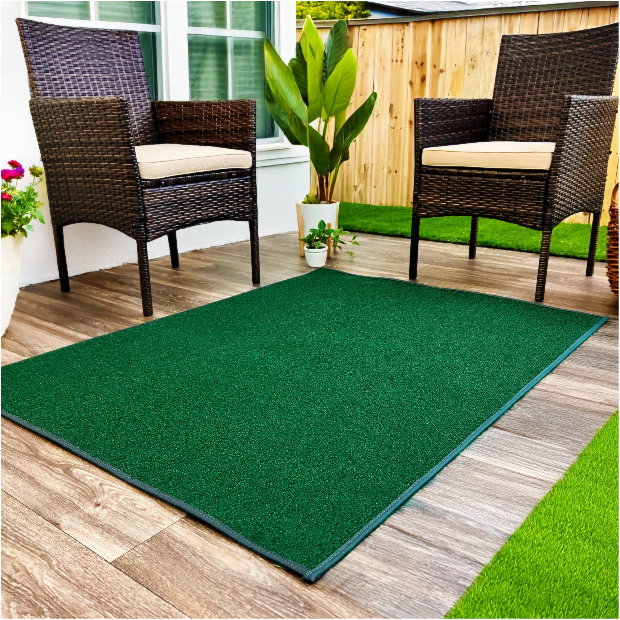 Roanoke Rib Indoor-Outdoor Area Rug in Custom Sizes - Sample