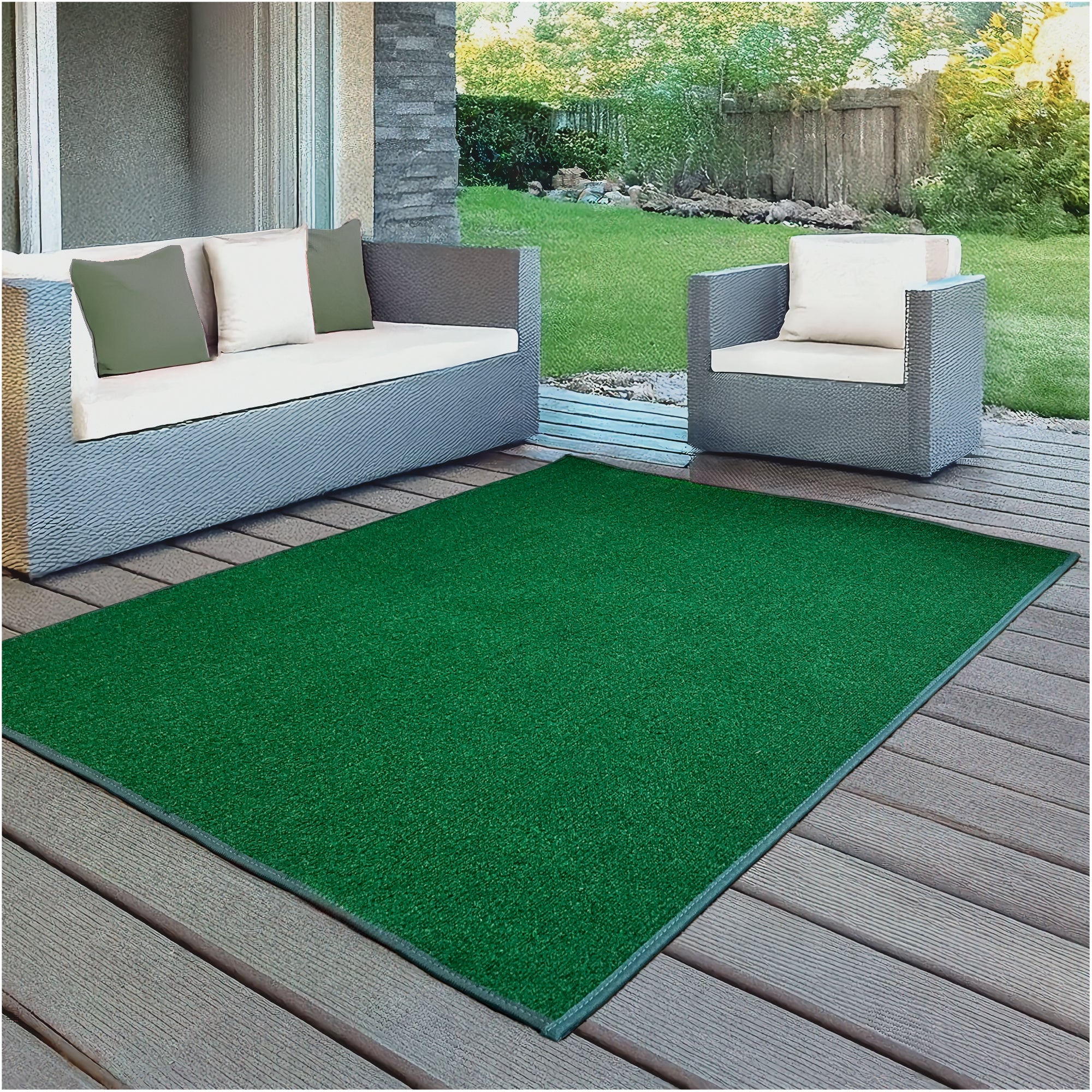 Roanoke Rib Indoor-Outdoor Area Rug in Custom Sizes - Sample