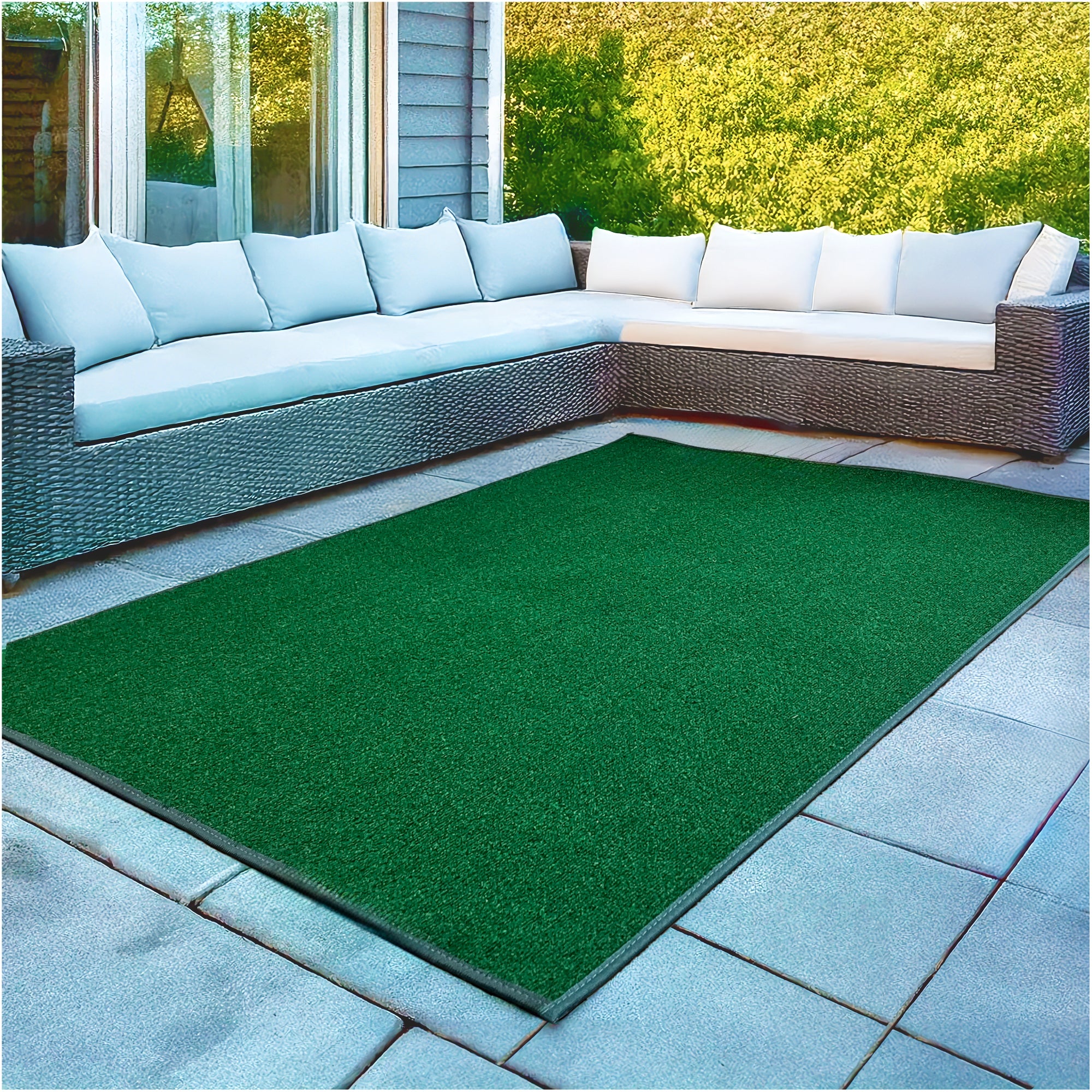 Roanoke Rib Indoor-Outdoor Area Rug in Custom Sizes - Sample