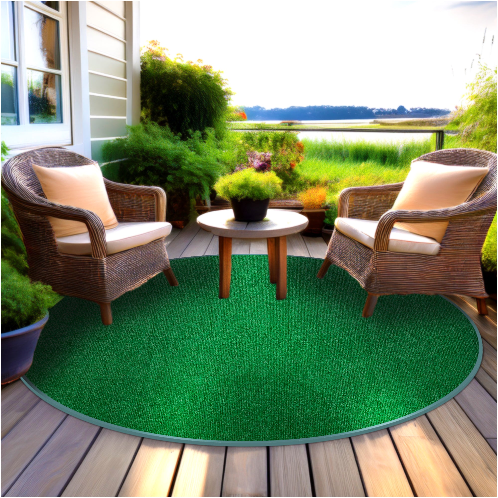 Roanoke Rib Indoor-Outdoor Area Rug in Custom Sizes - Sample