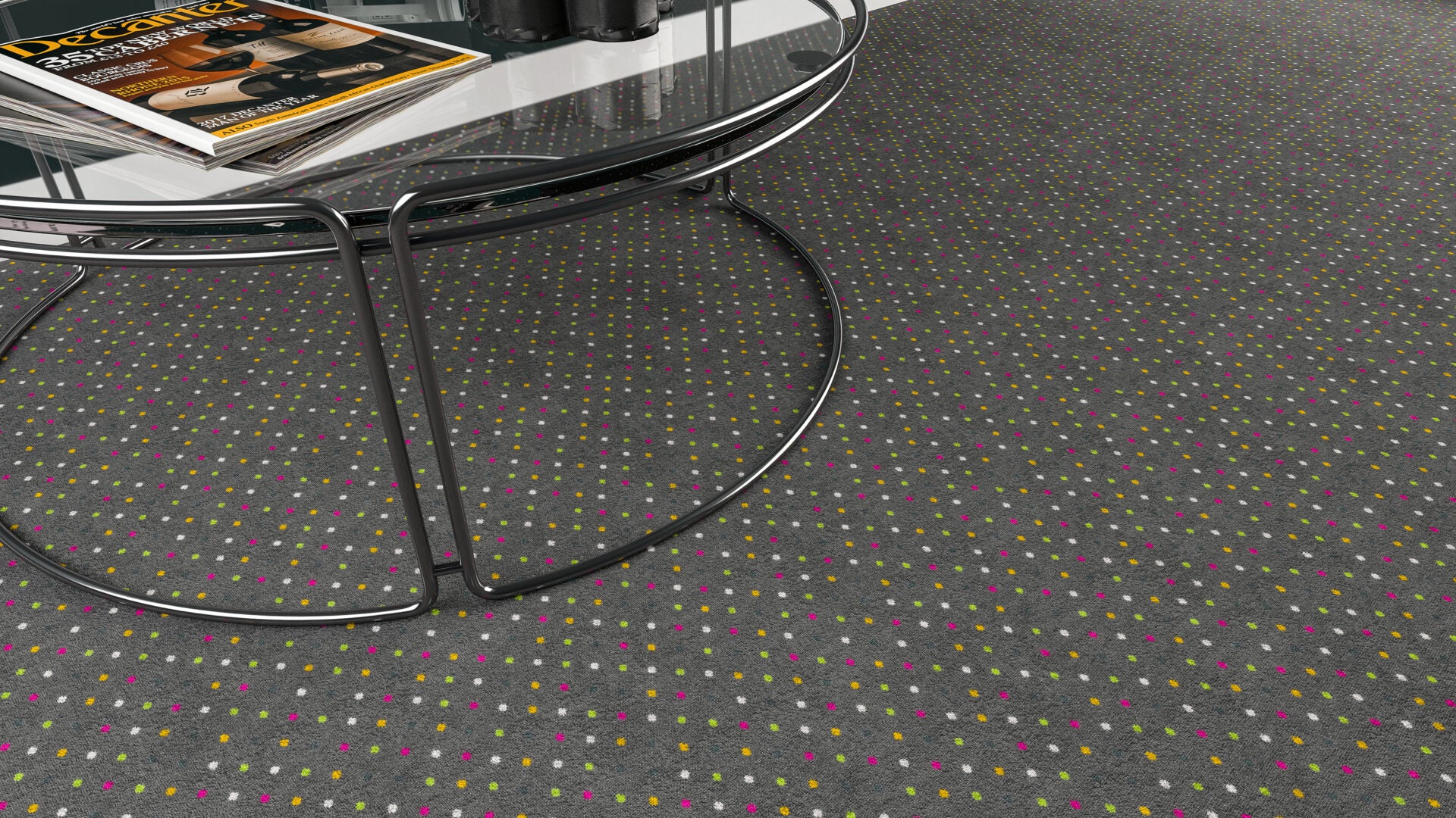 Joy Polka Dot Pattern Luxury Area Rug – Festival Collection by Kane Carpet