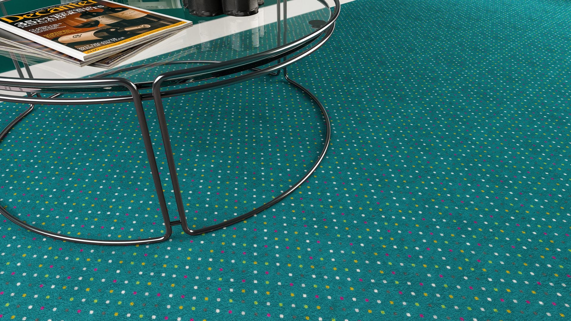Joy Polka Dot Pattern Luxury Area Rug – Festival Collection by Kane Carpet