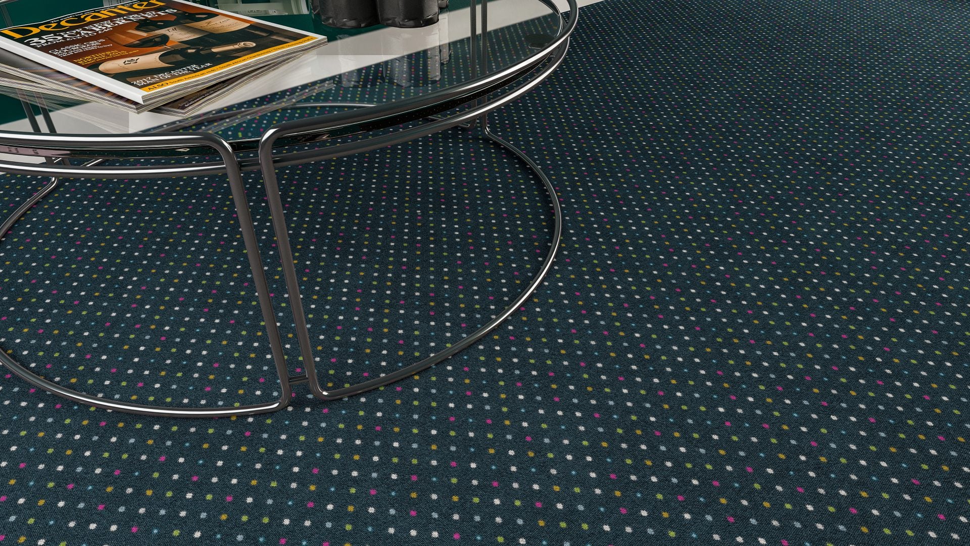 Joy Polka Dot Pattern Luxury Area Rug – Festival Collection by Kane Carpet