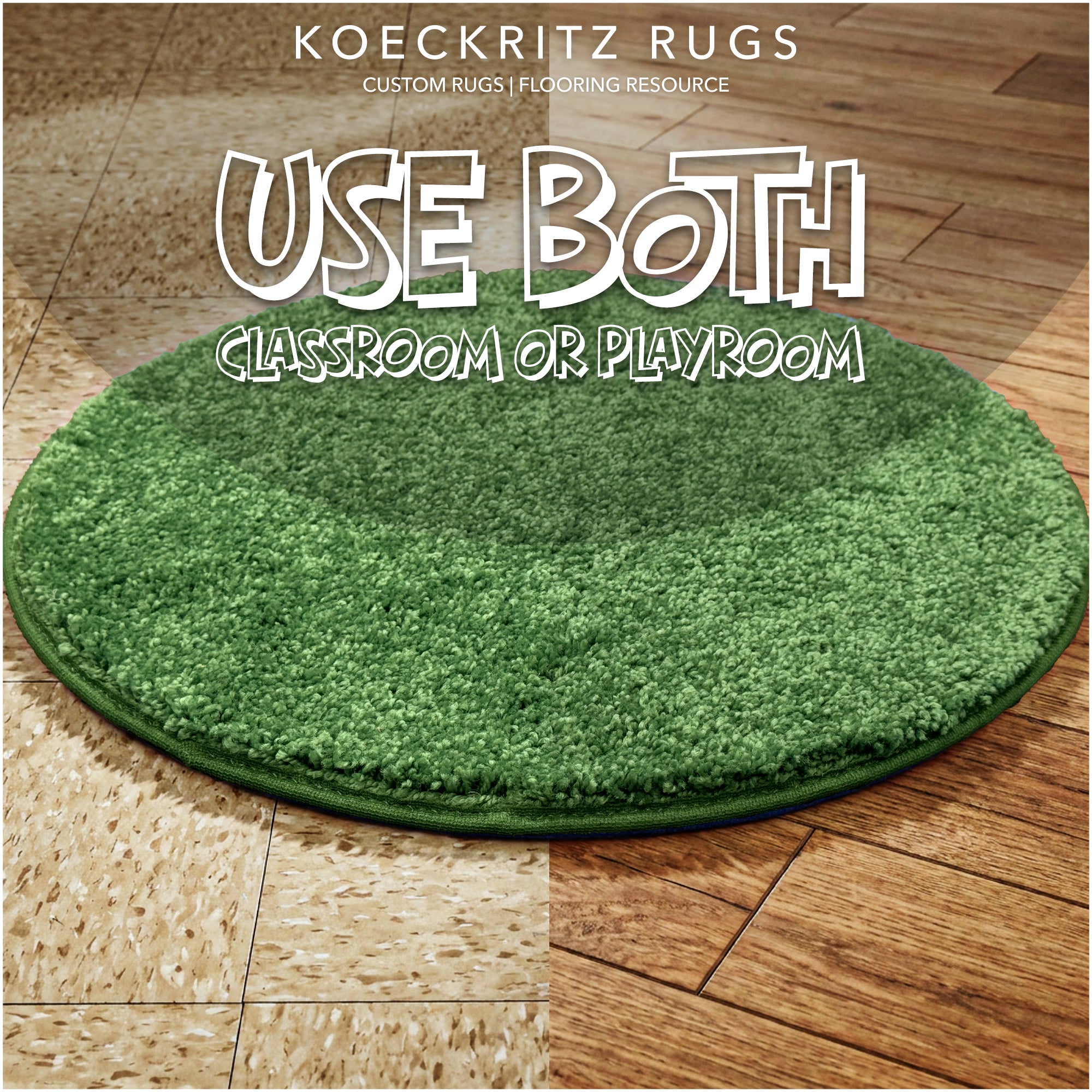 Children’s Classroom Carpet Circle Seats – Multiple Colors | 18” Round Soft Floor Cushions