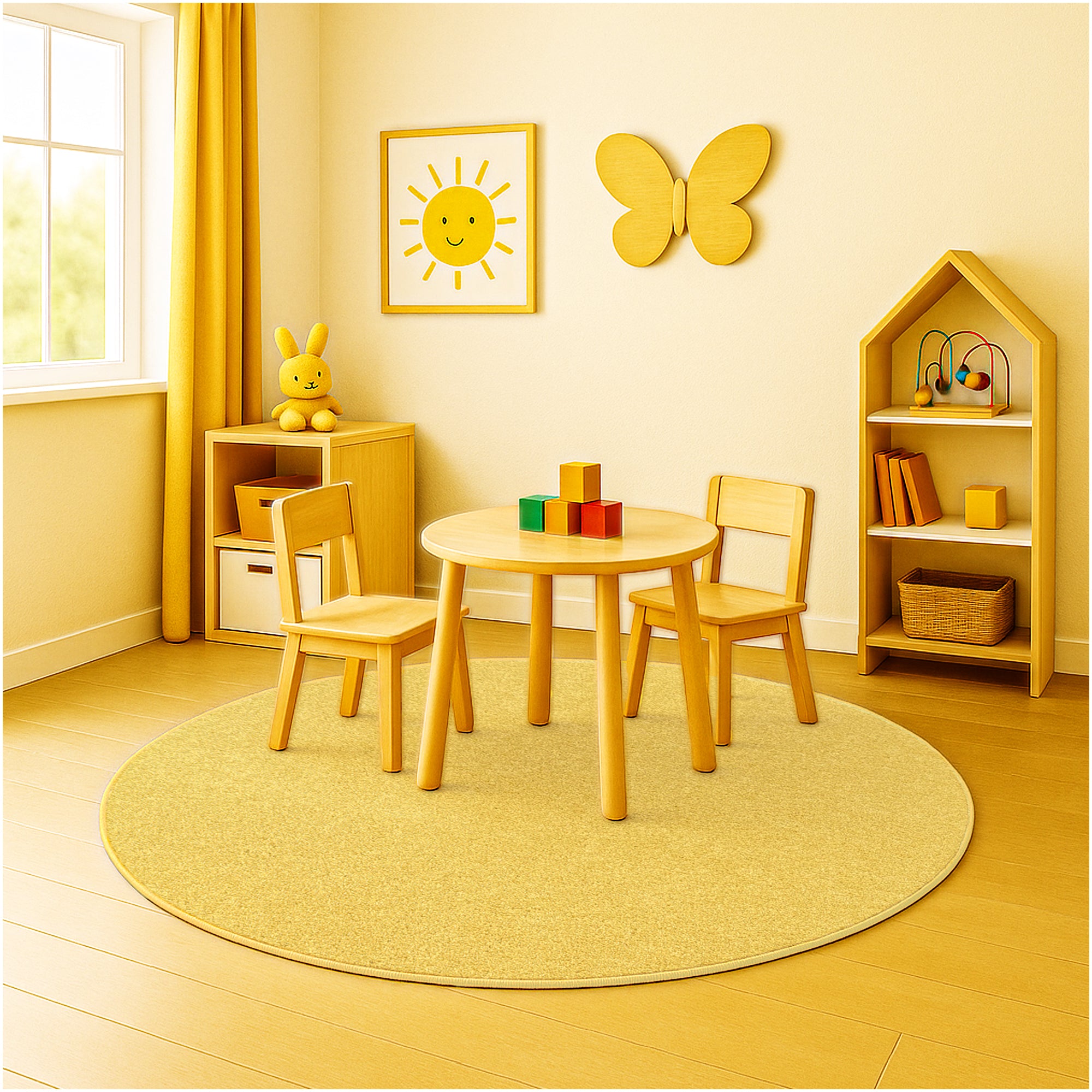 Kid Crossing Soft Area Rug – Colorful Collection, Custom Sizes Available