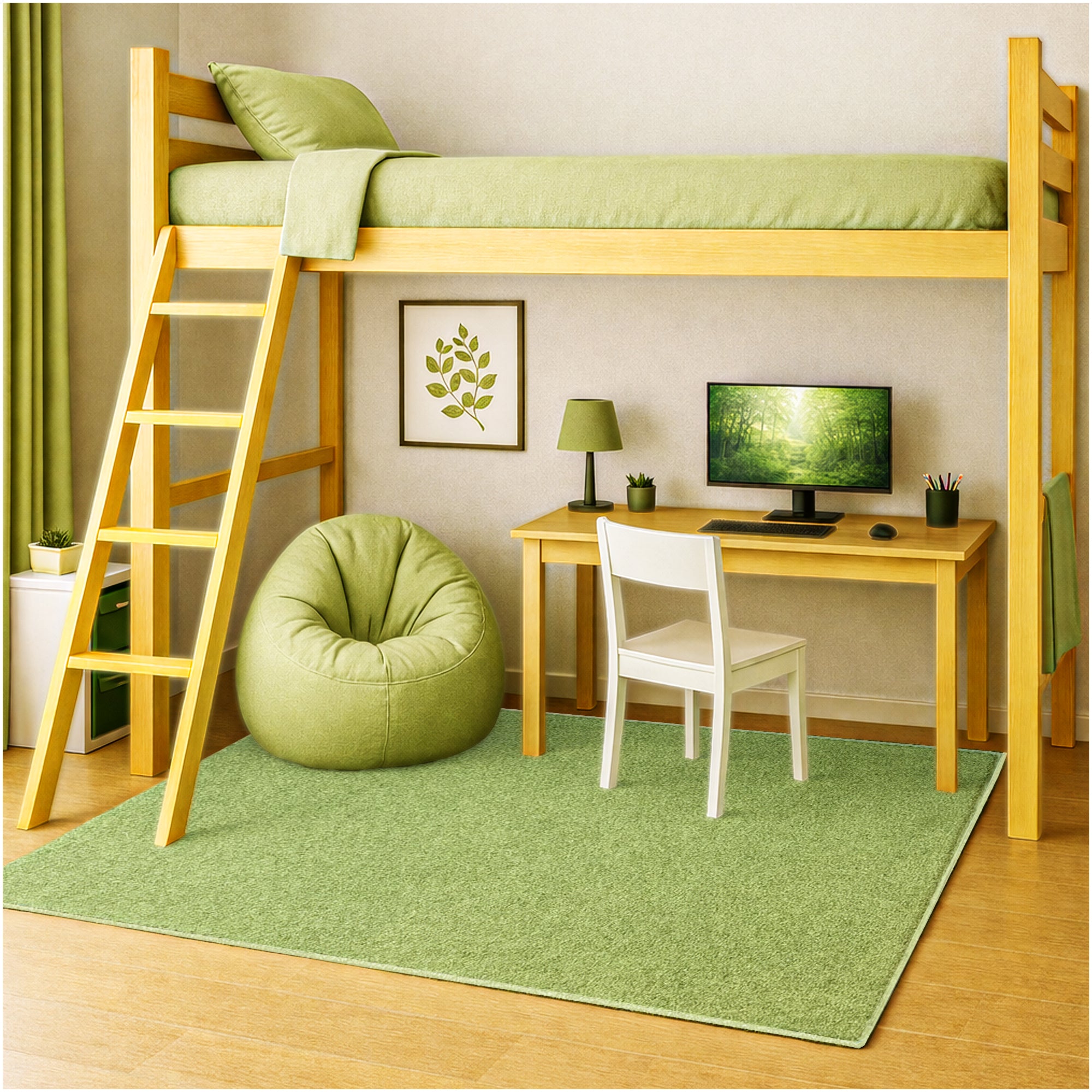 Kid Crossing Soft Area Rug – Colorful Collection, Custom Sizes Available