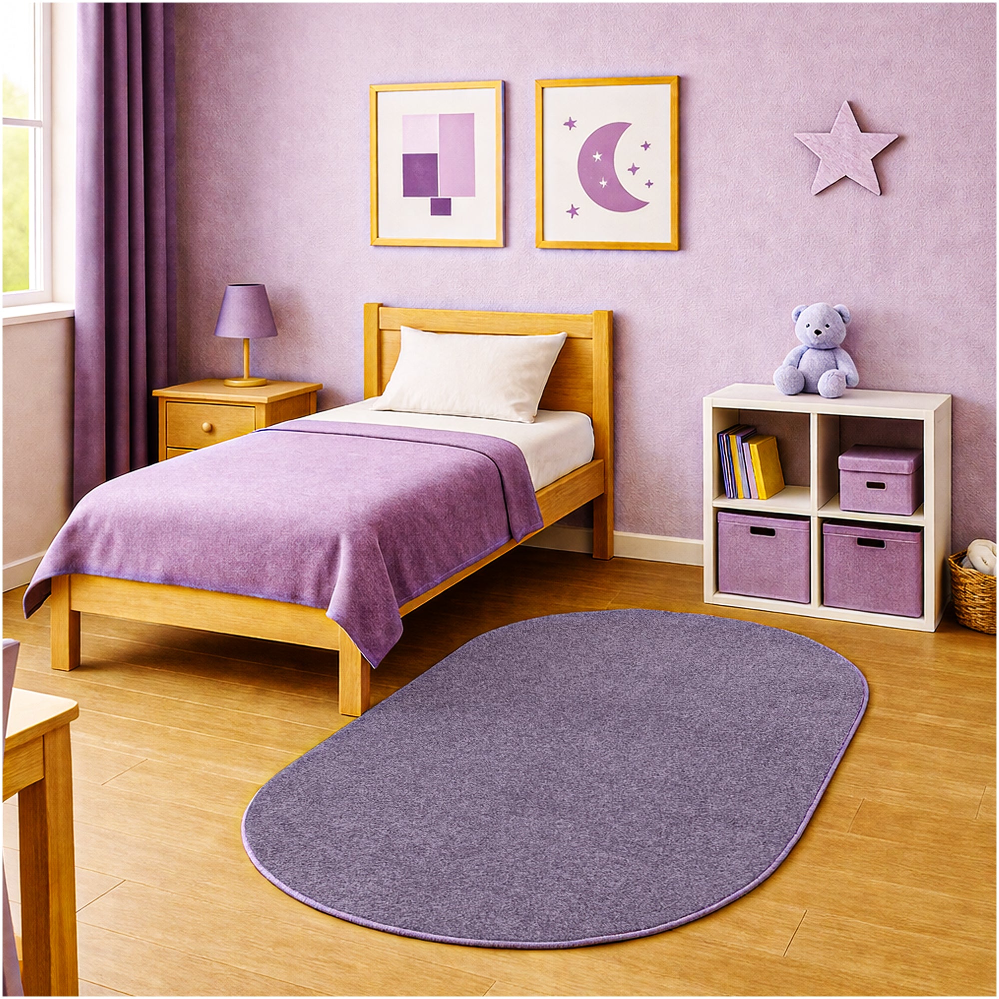 Kid Crossing Soft Area Rug – Colorful Collection, Custom Sizes Available