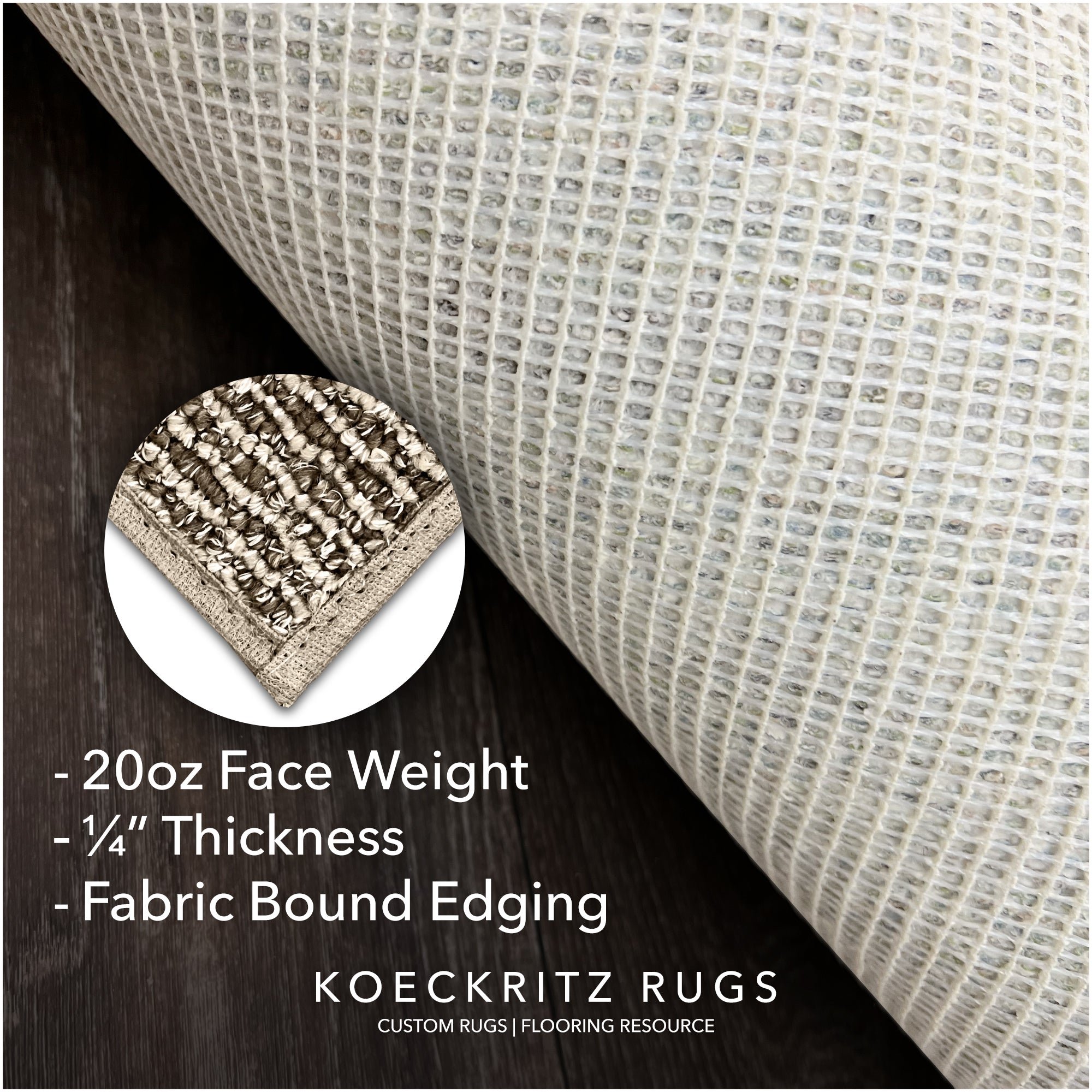 Natural Path Indoor/Outdoor Area Rug – Custom Sizes, 6 Colors