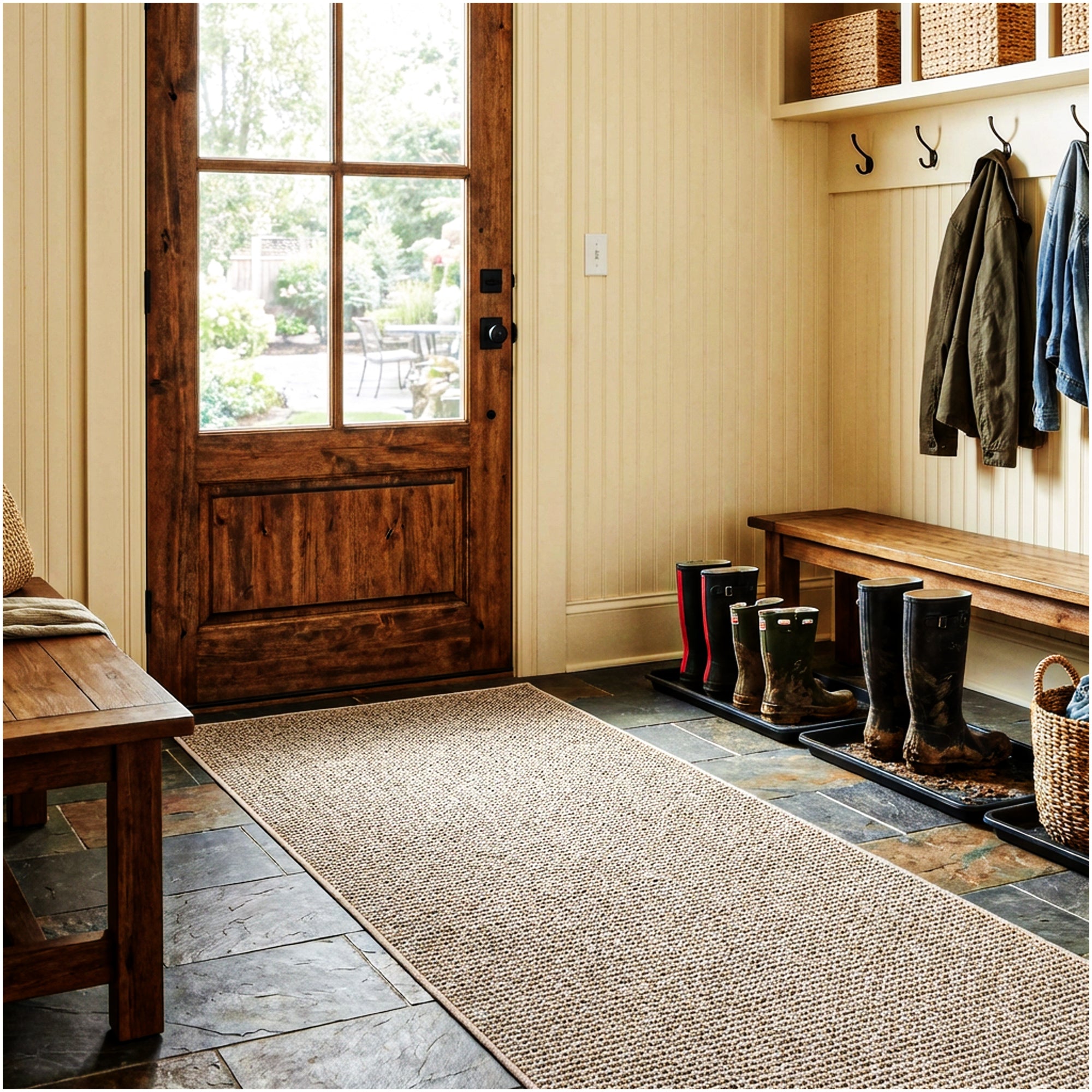 Natural Path Indoor/Outdoor Area Rug – Custom Sizes, 6 Colors