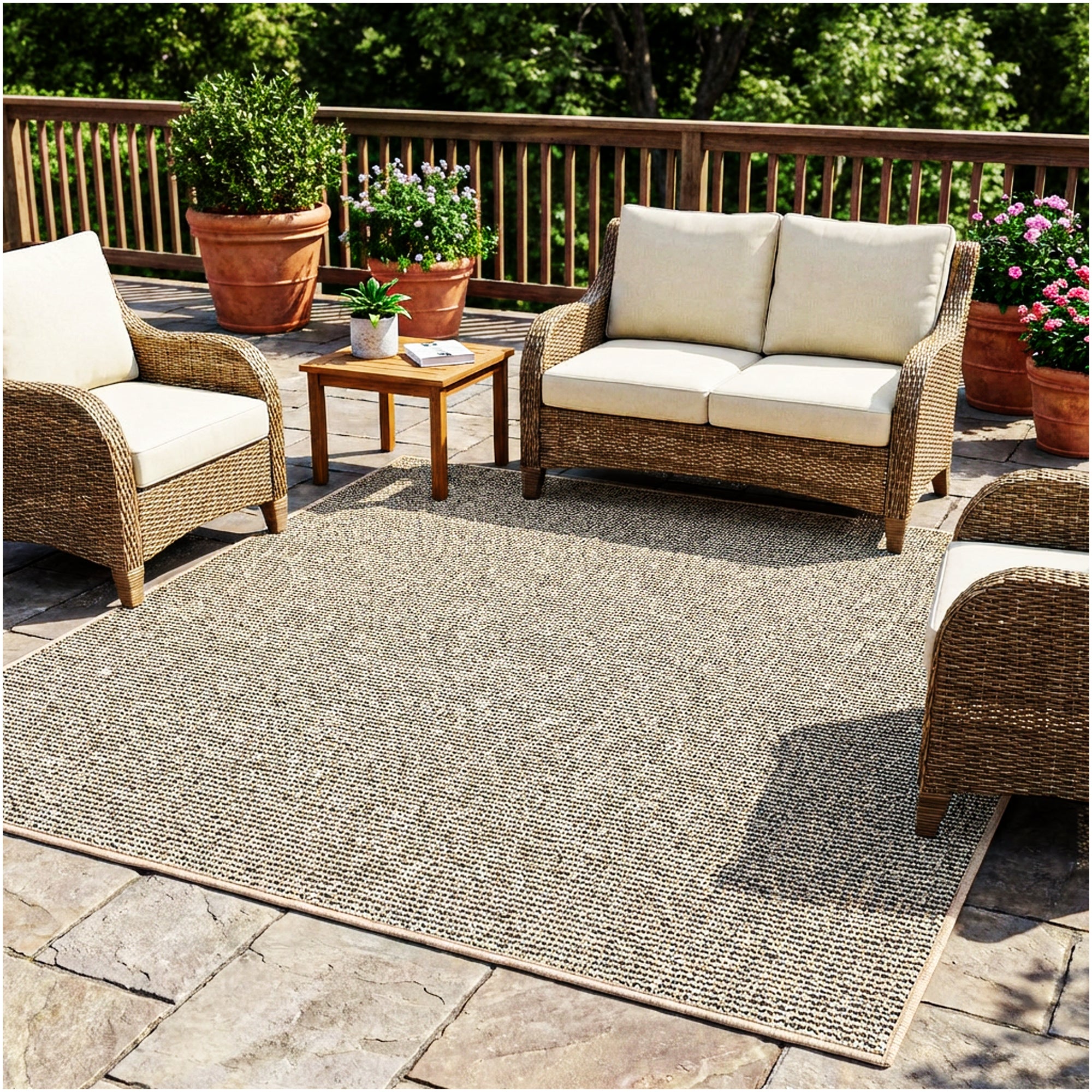Natural Path Indoor/Outdoor Area Rug – Custom Sizes, 6 Colors