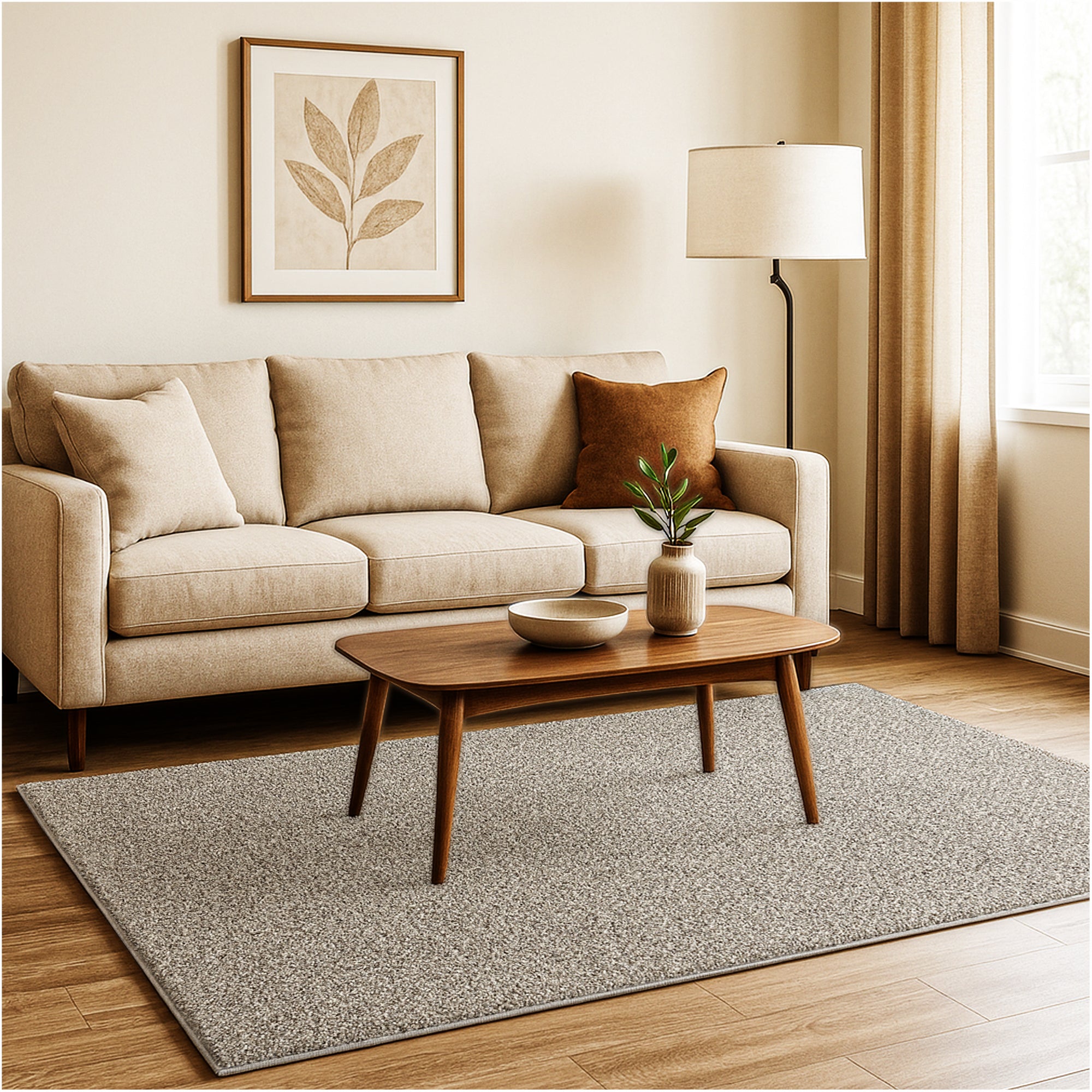 Toast of the Town Plush Frieze Area Rug