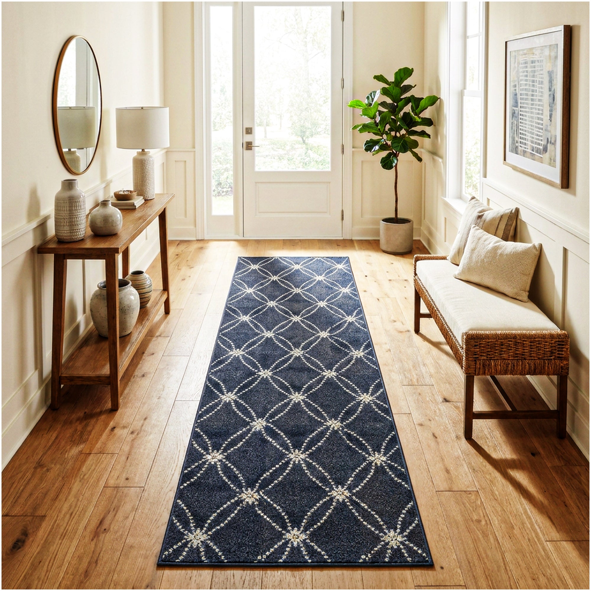 Milliken Charthouse Pattern Indoor Area Rug – 40 oz Cut Pile, Custom Sizes & Colors