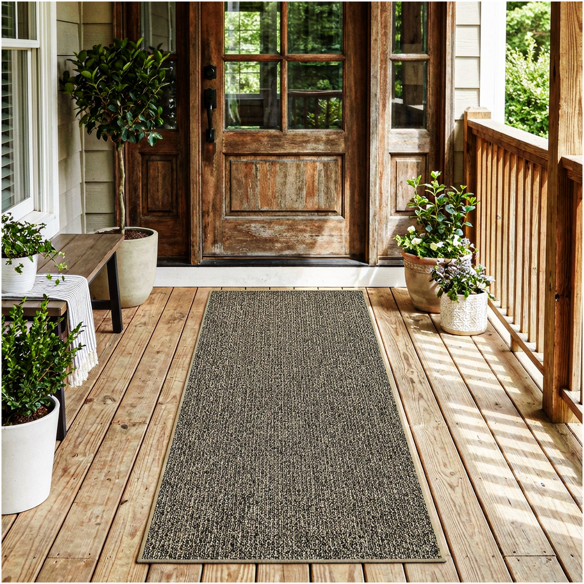 Natural Path Indoor/Outdoor Area Rug – Custom Sizes, 6 Colors