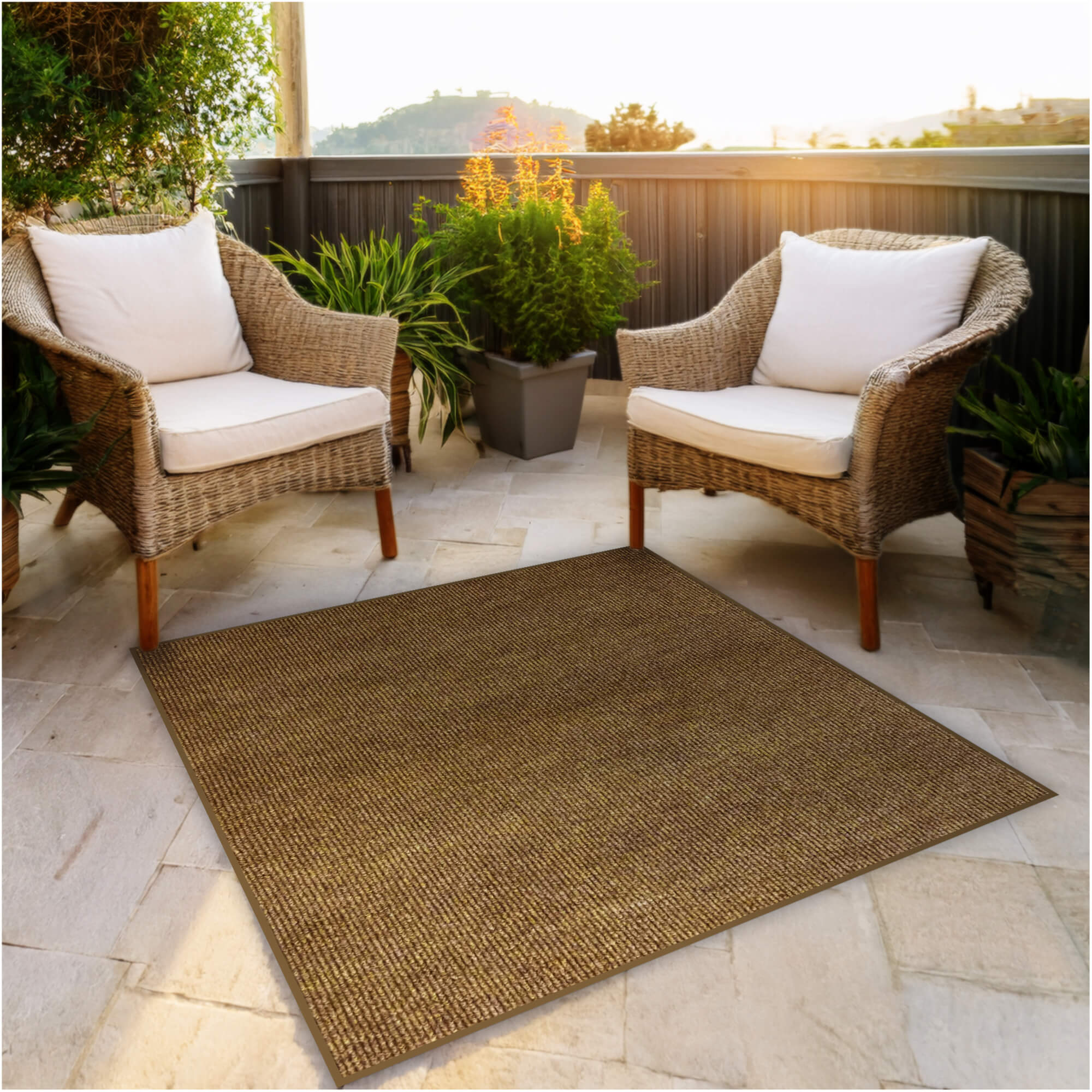 Summerstock Indoor/Outdoor Rug | Custom Size, Durable 1/4" Thick