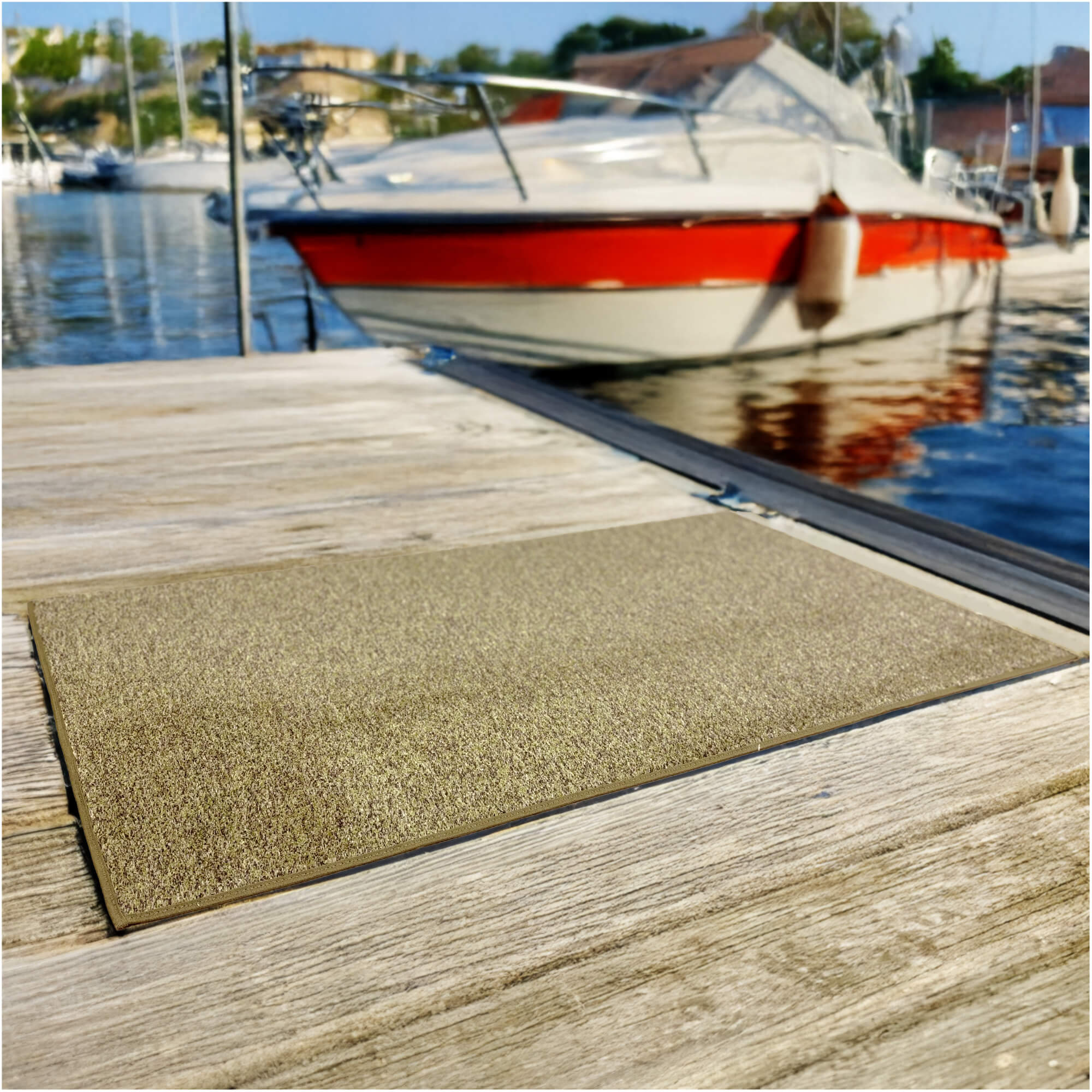 Cabana Tweed Artificial Grass Turf Rug – 3/8” Thick Ultra Turf Carpet, Custom Size, 7 Colors