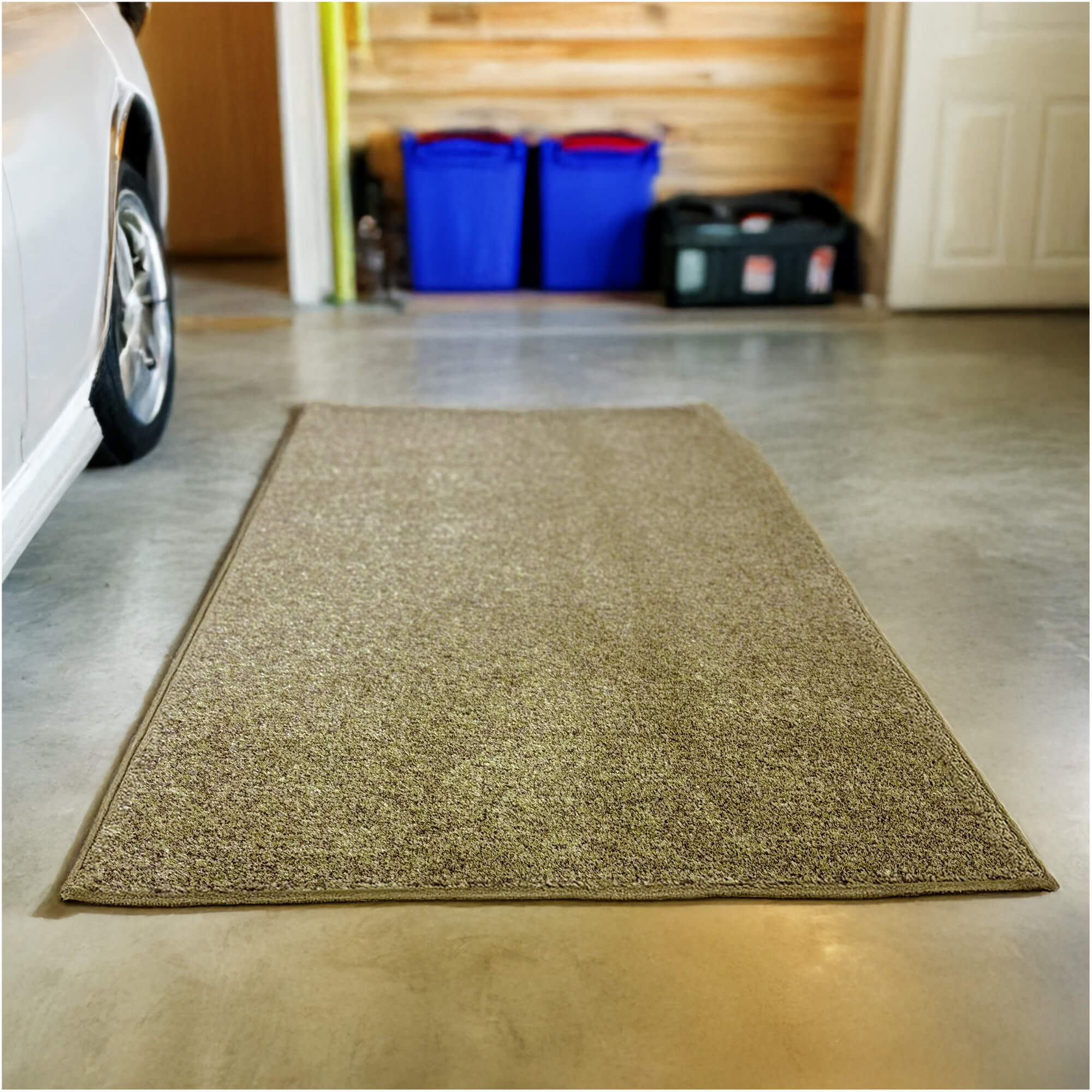 Cabana Tweed Artificial Grass Turf Rug – 3/8” Thick Ultra Turf Carpet, Custom Size, 7 Colors