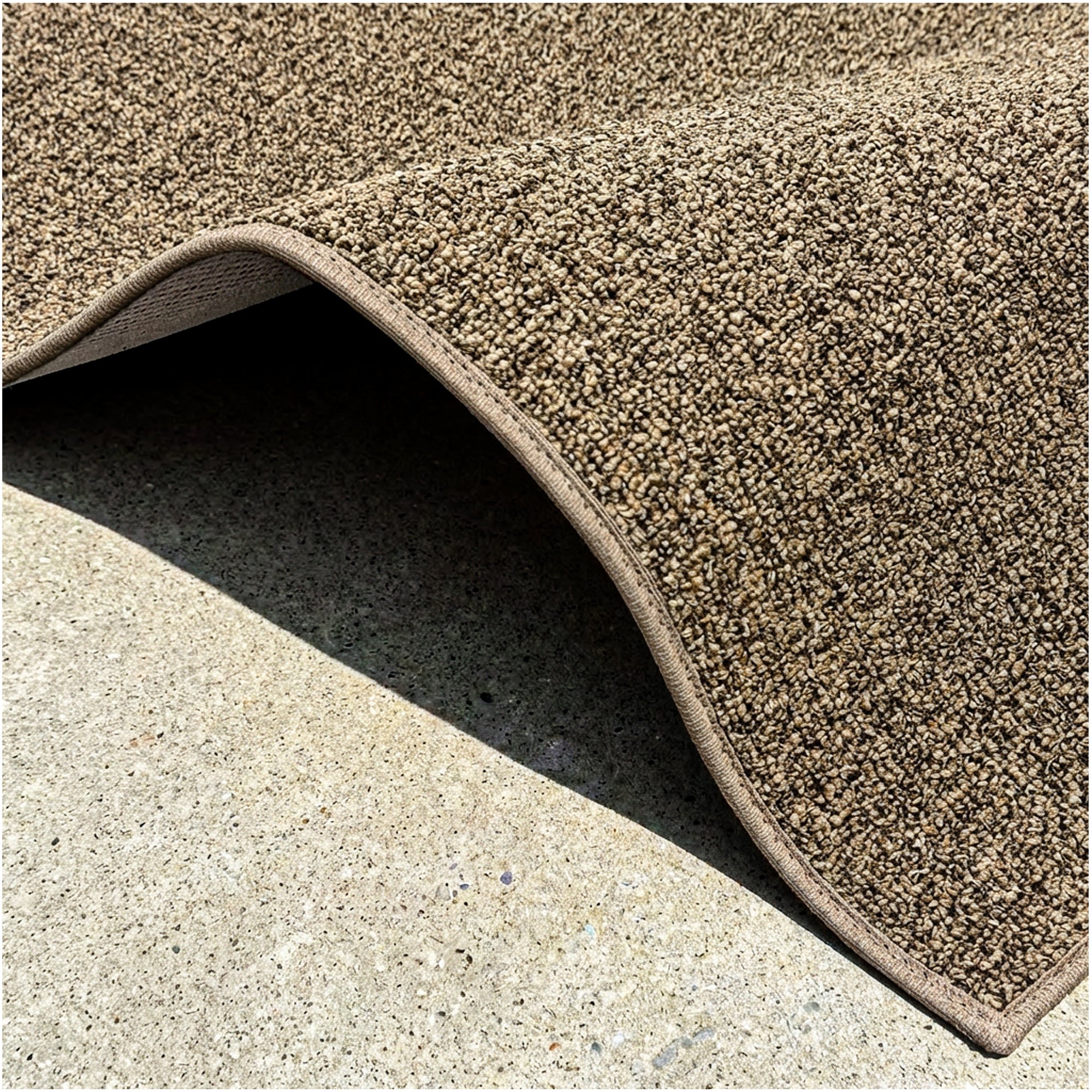 Casual Boucle Indoor/Outdoor Area Rug – Custom Sizes, 6 Colors