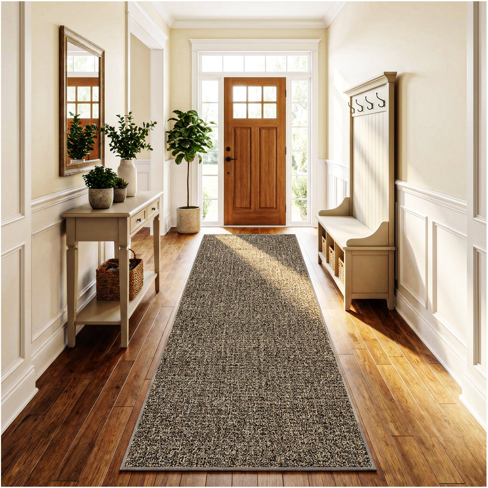 Casual Boucle Indoor/Outdoor Area Rug – Custom Sizes, 6 Colors