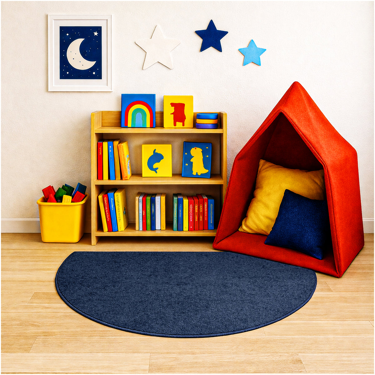Kid Crossing Soft Area Rug – Colorful Collection, Custom Sizes Available