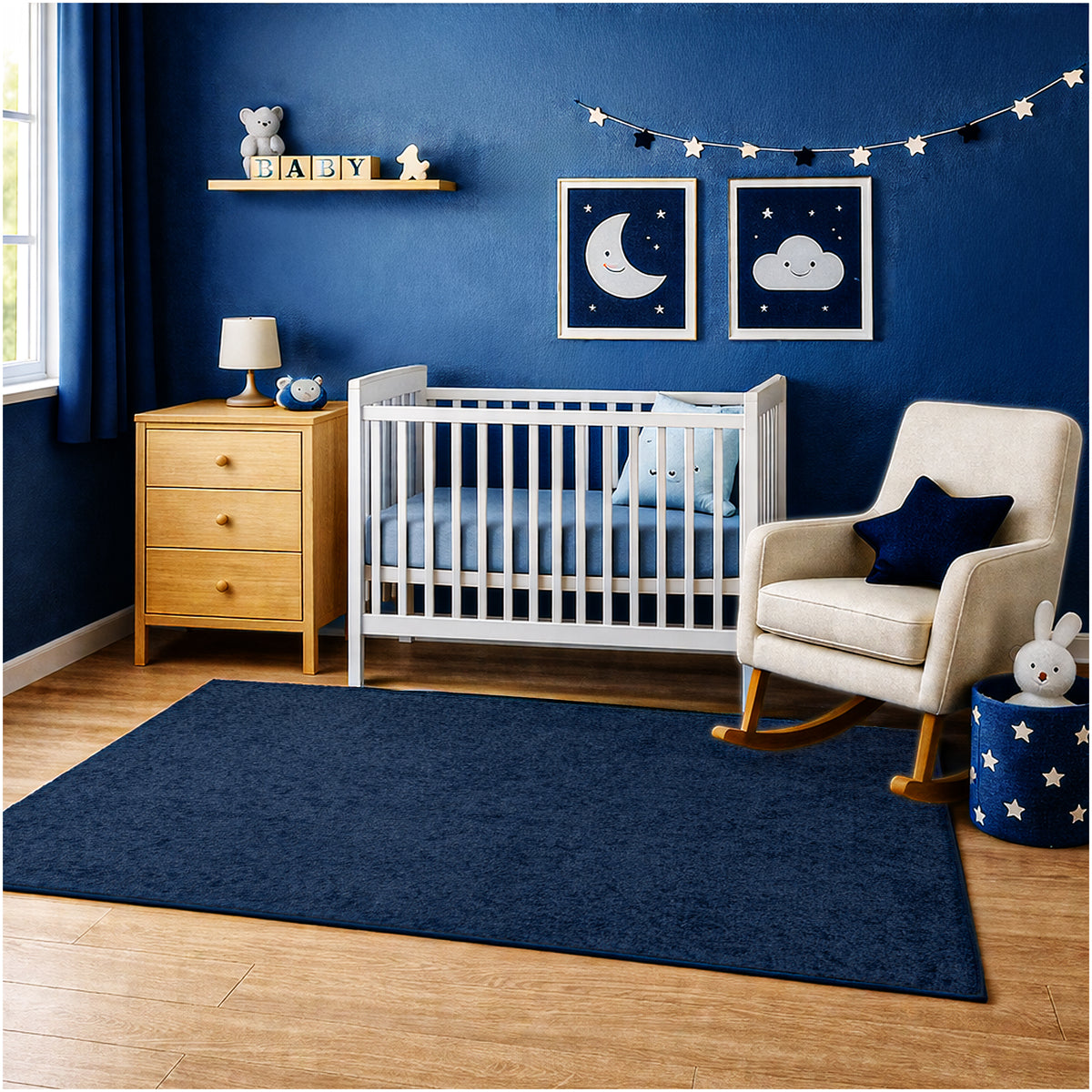Kid Crossing Soft Area Rug – Colorful Collection, Custom Sizes Available