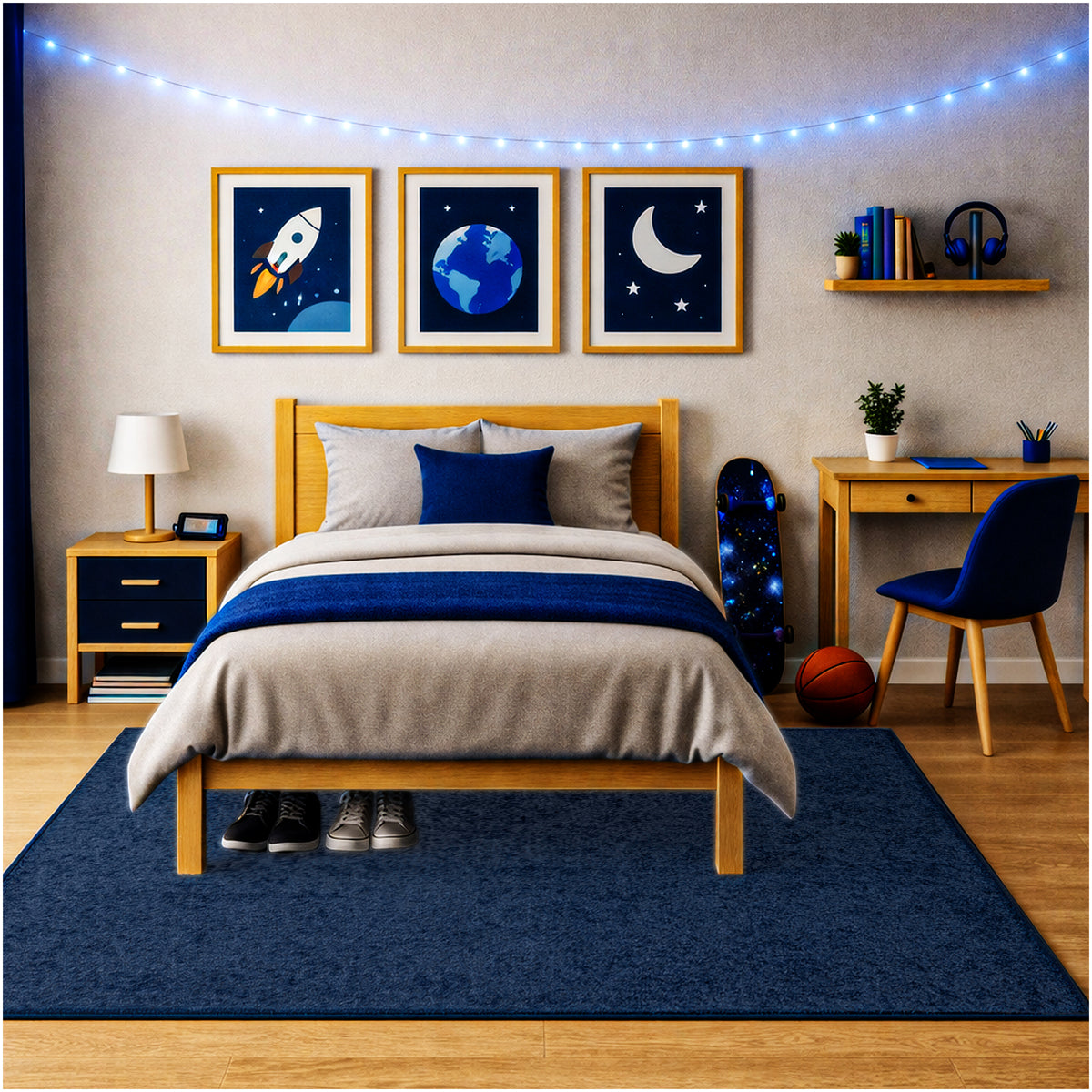 Kid Crossing Soft Area Rug – Colorful Collection, Custom Sizes Available