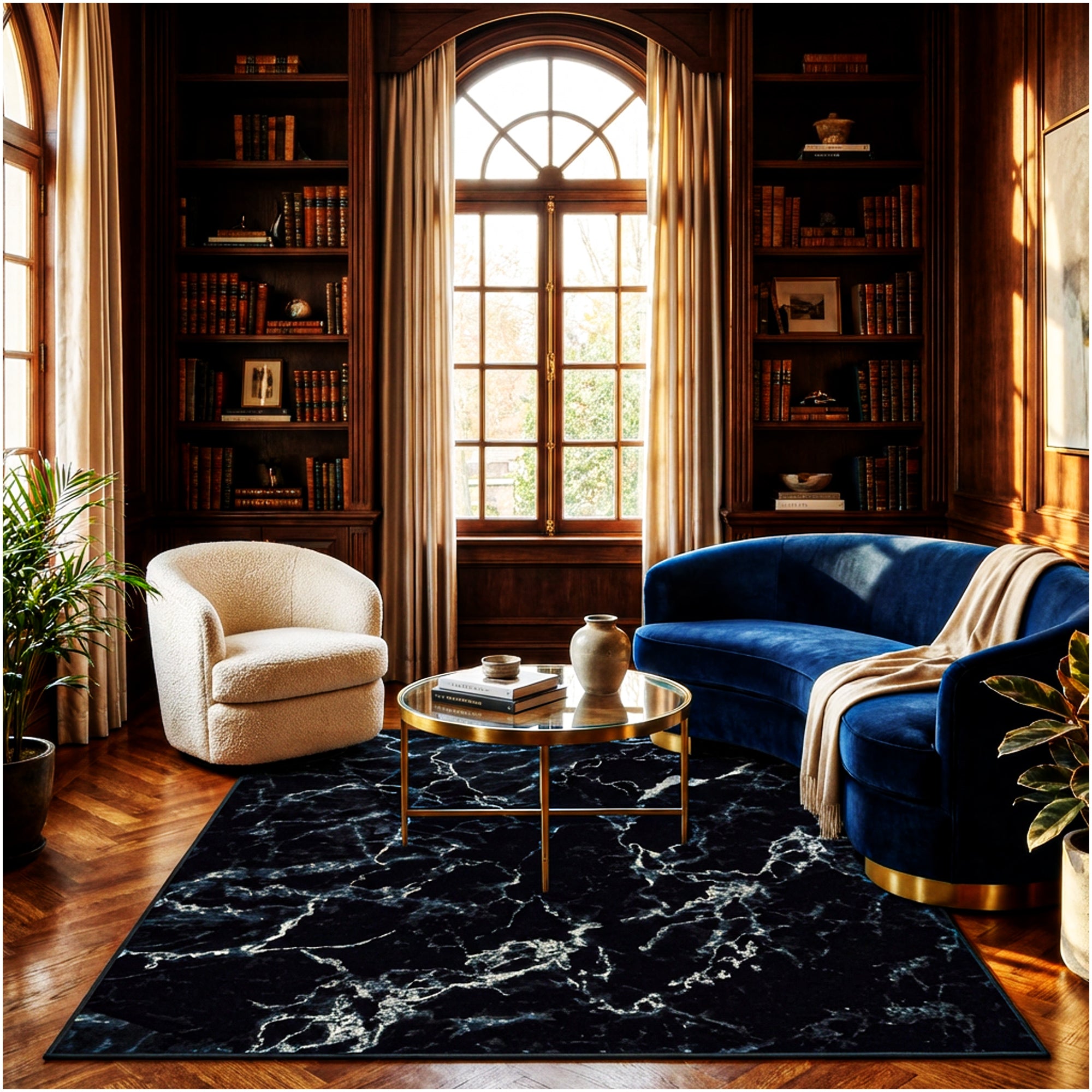 Milliken Cavatori Marble Pattern Indoor Area Rug – 3/8″ Thick, 40 oz Cut Pile