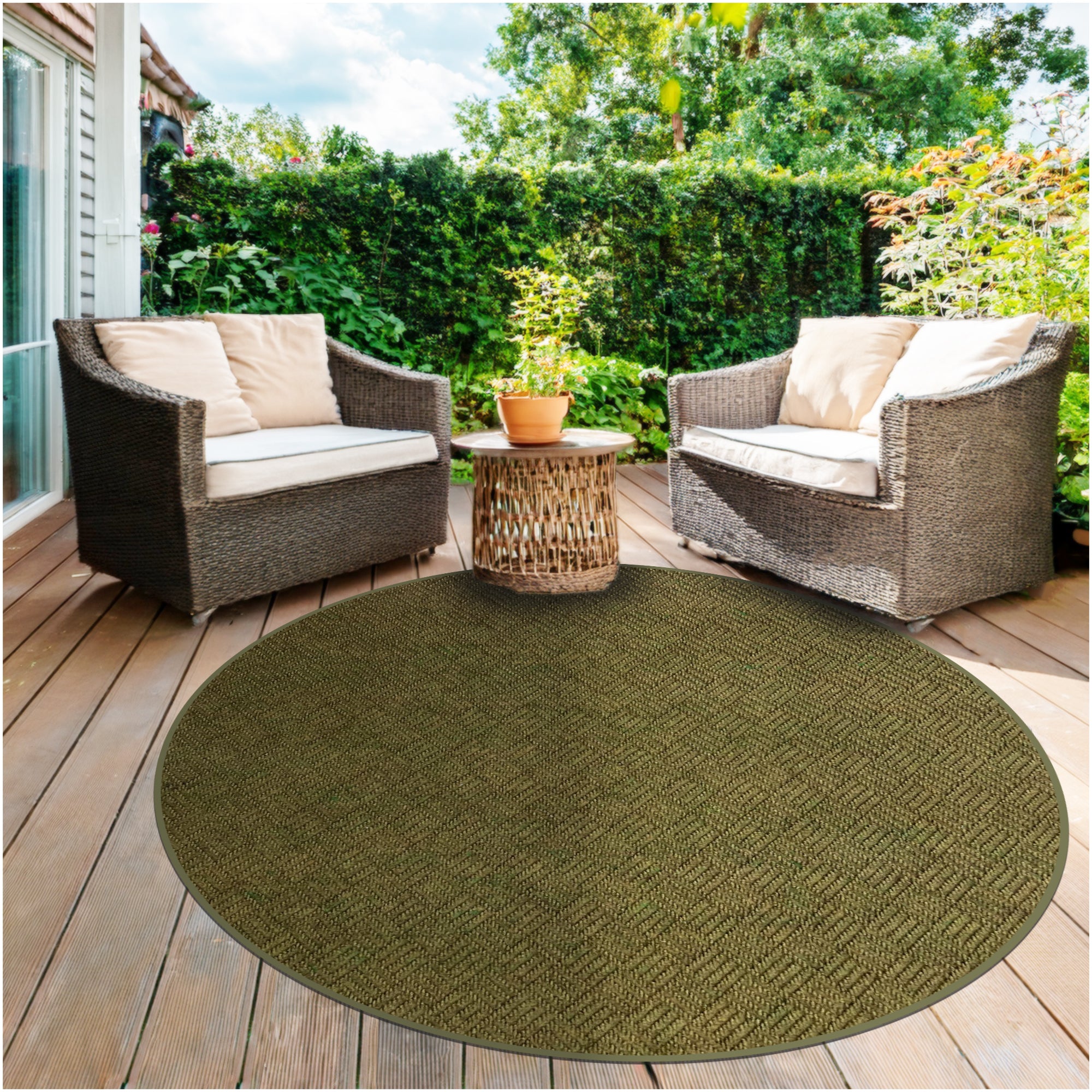 Dreamweaver Indoor/Outdoor Area Rug | Custom Size & Shape, 1/4" Thick