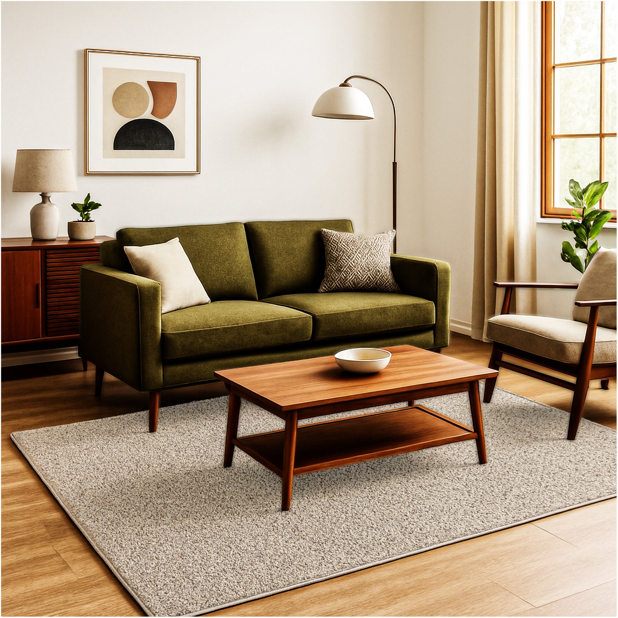 Toast of the Town Plush Frieze Area Rug