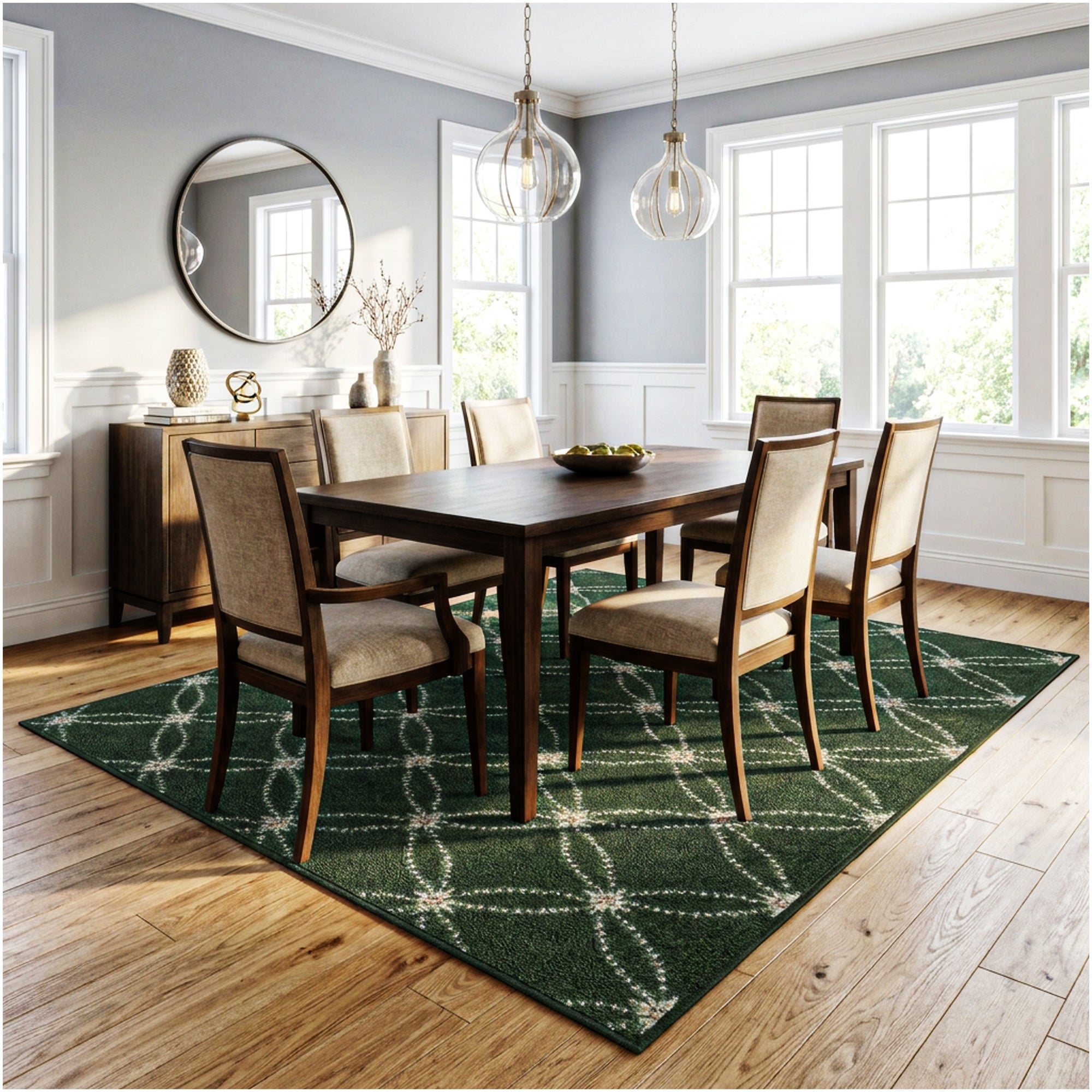 Milliken Charthouse Pattern Indoor Area Rug – 40 oz Cut Pile, Custom Sizes & Colors
