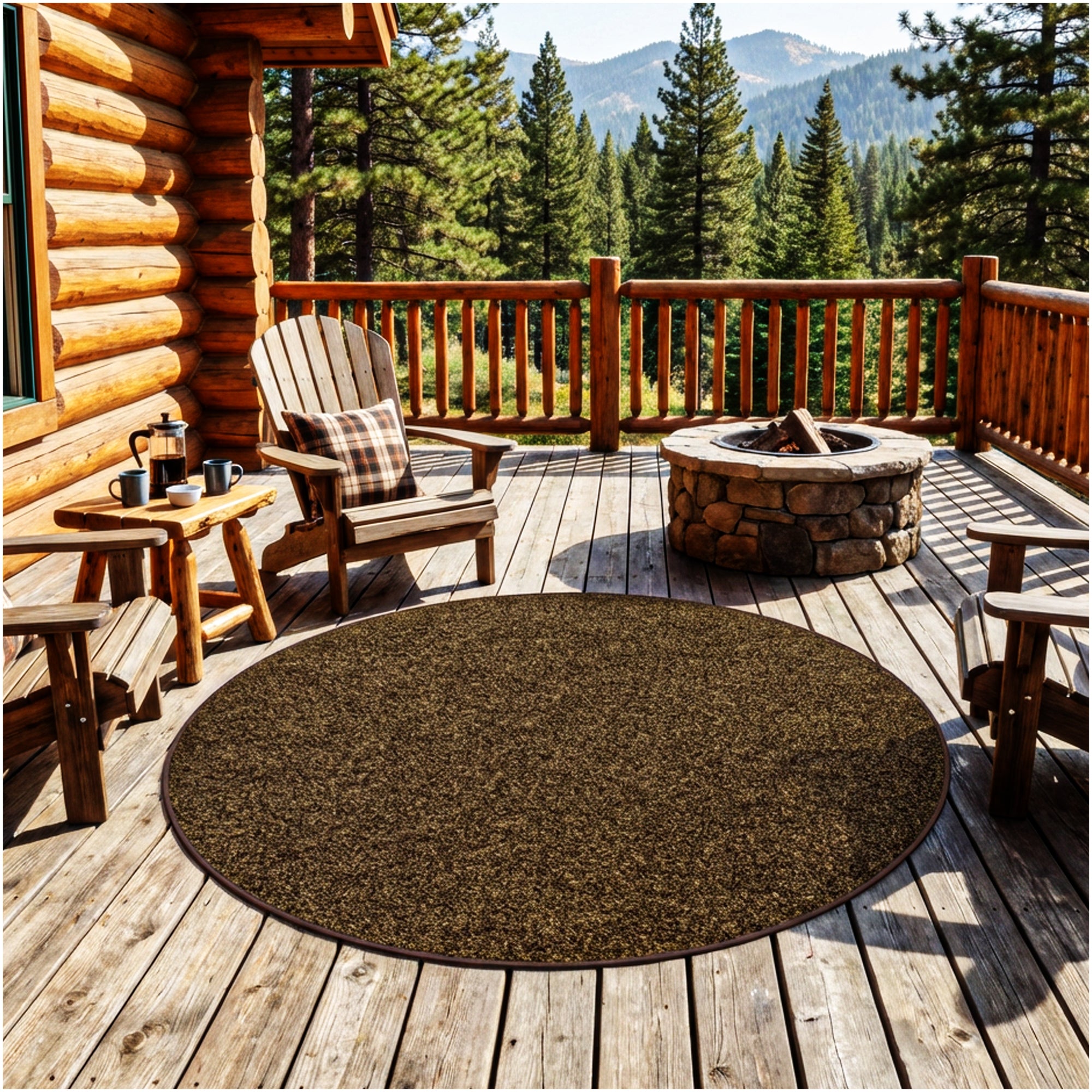Grizzly Turf Indoor/Outdoor Area Rug – Durable, Weatherproof, Custom Cut