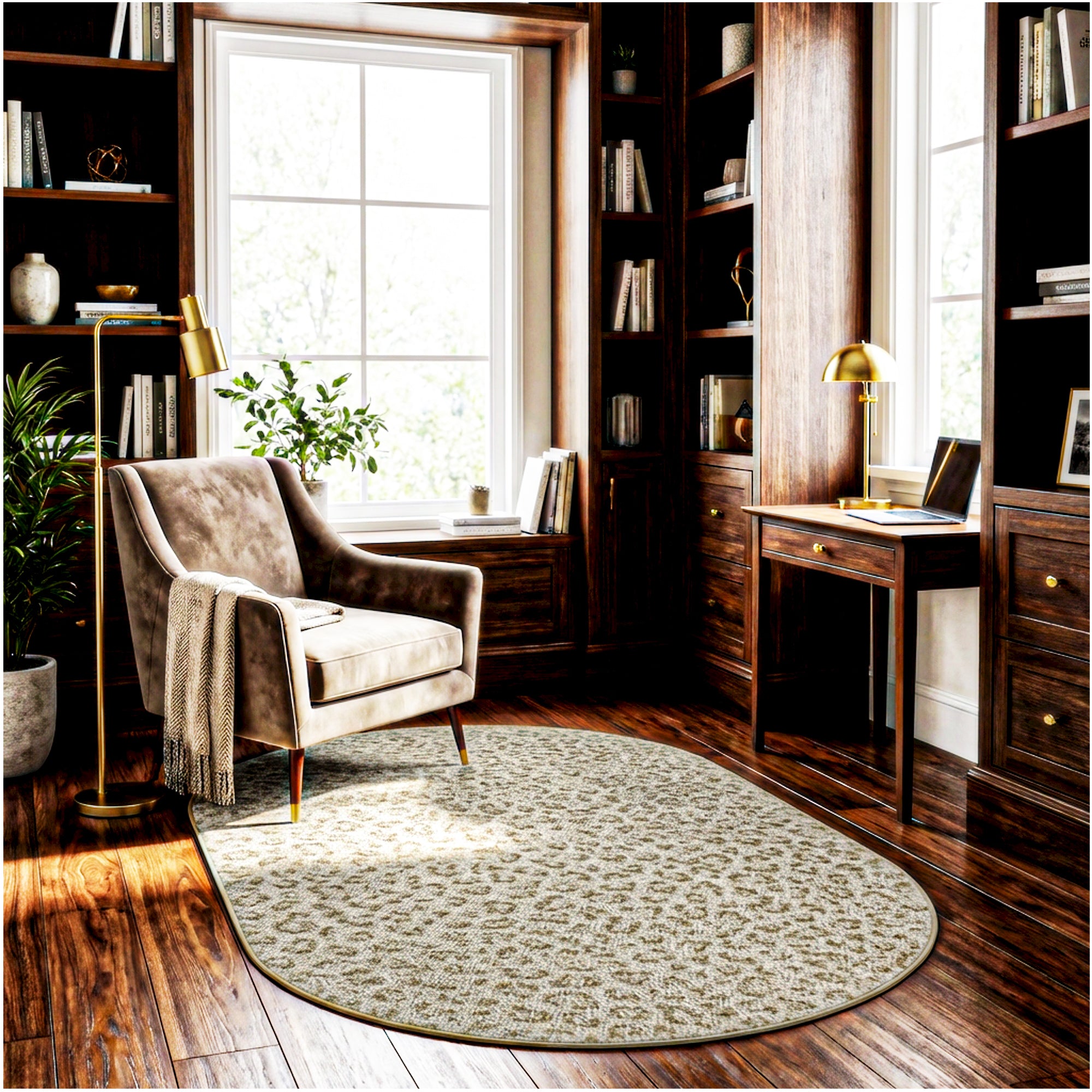 Milliken Exotic Touch Leopard Indoor Area Rug – 40 oz Cut Pile, Custom Sizes & Colors