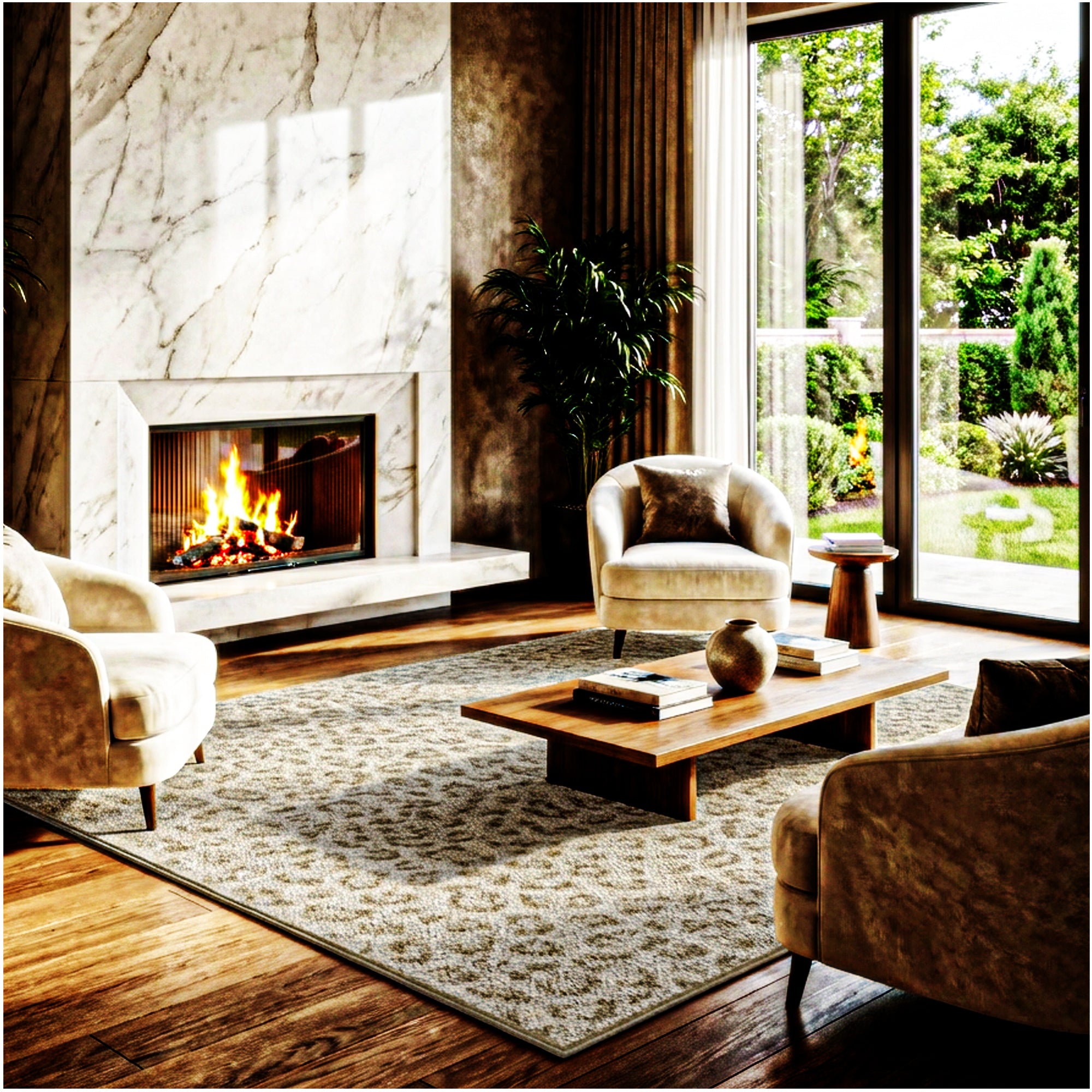 Milliken Exotic Touch Leopard Indoor Area Rug – 40 oz Cut Pile, Custom Sizes & Colors