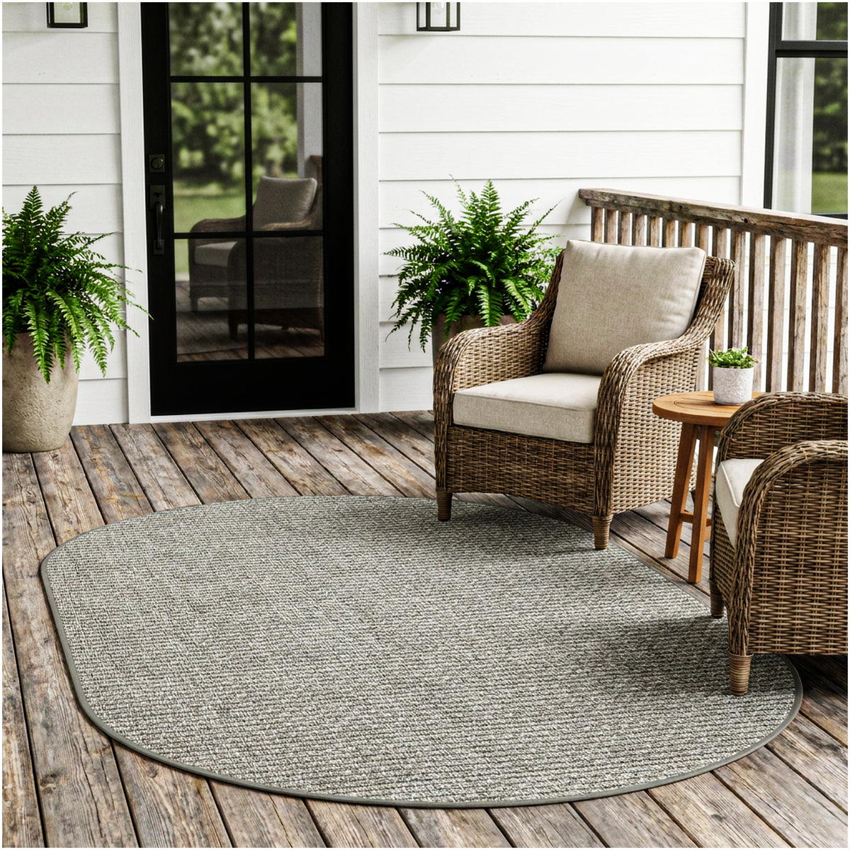 Dominica Indoor Outdoor Area Rug – Custom Size Patio Rug