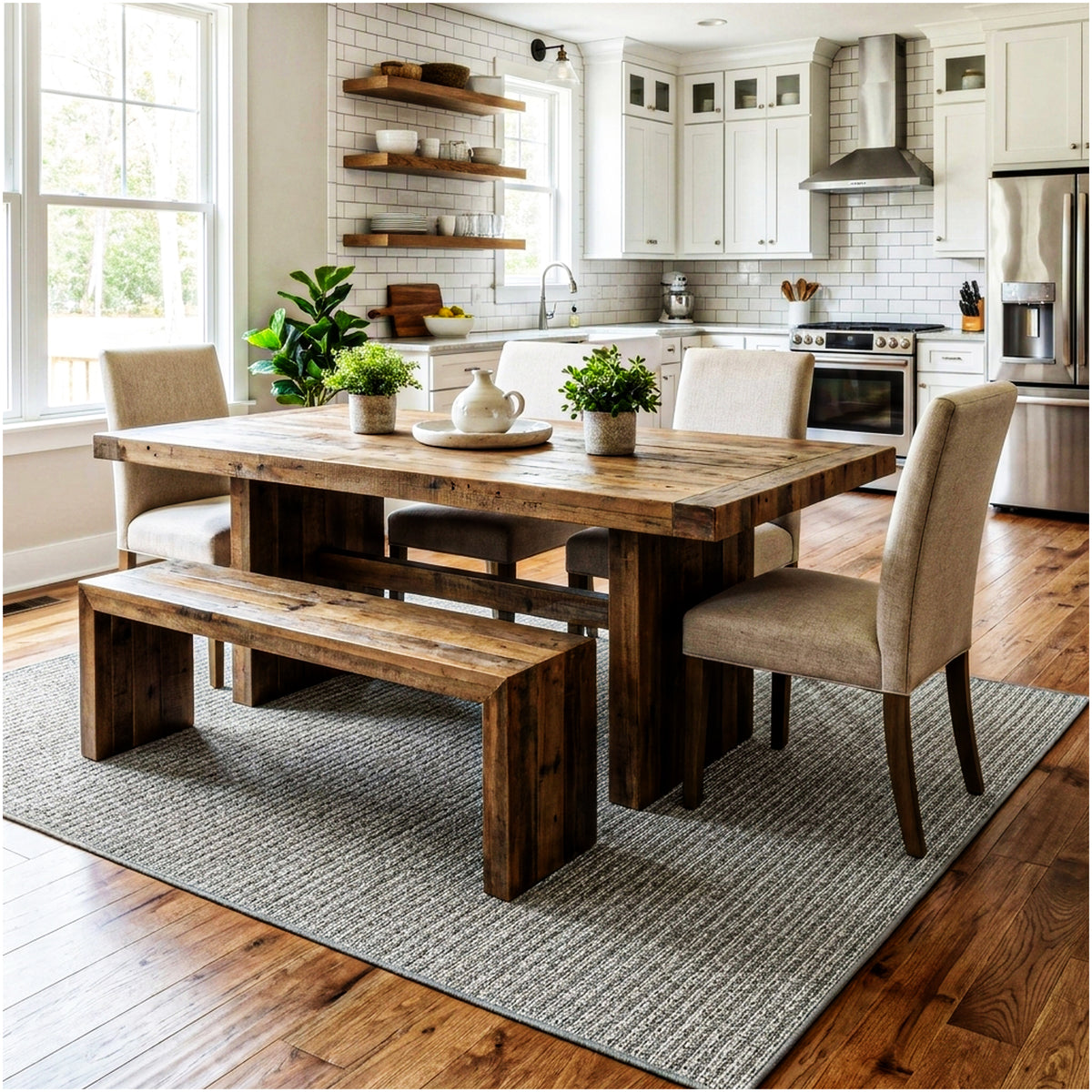 Dominica Indoor Outdoor Area Rug – Custom Size Patio Rug