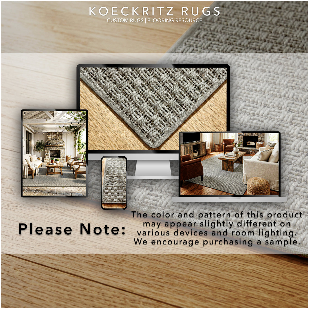 Dominica Indoor Outdoor Area Rug – Custom Size Patio Rug