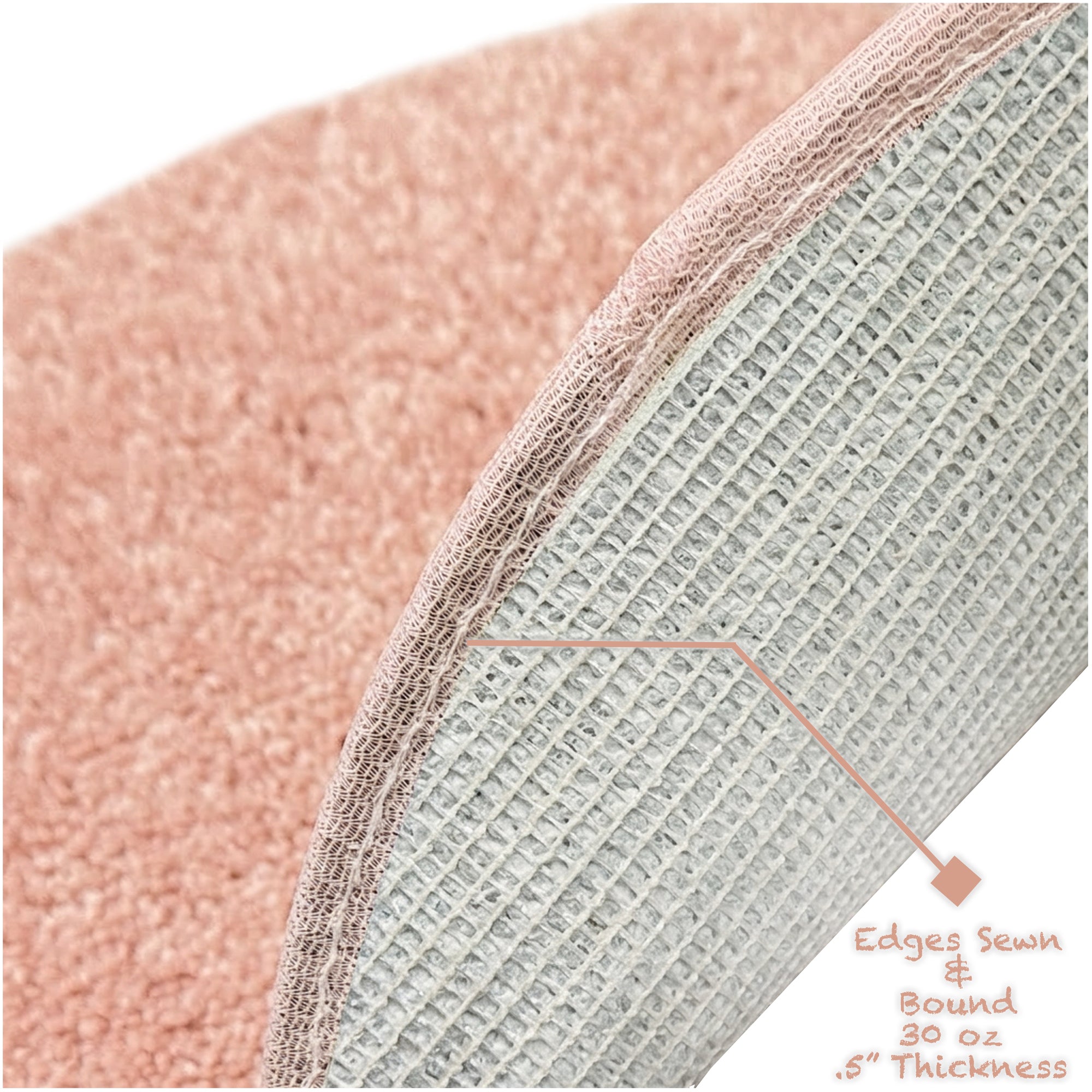 Children’s Classroom Carpet Circle Seats – Multiple Colors | 18” Round Soft Floor Cushions