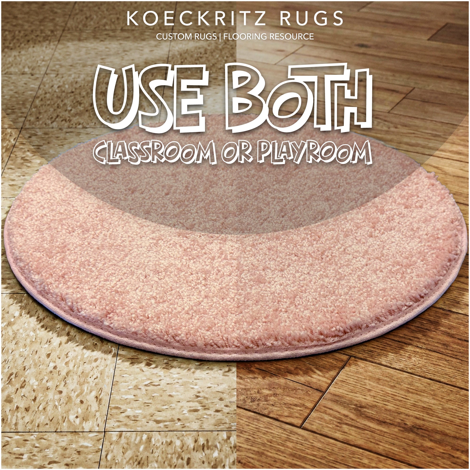 Children’s Classroom Carpet Circle Seats – Multiple Colors | 18” Round Soft Floor Cushions