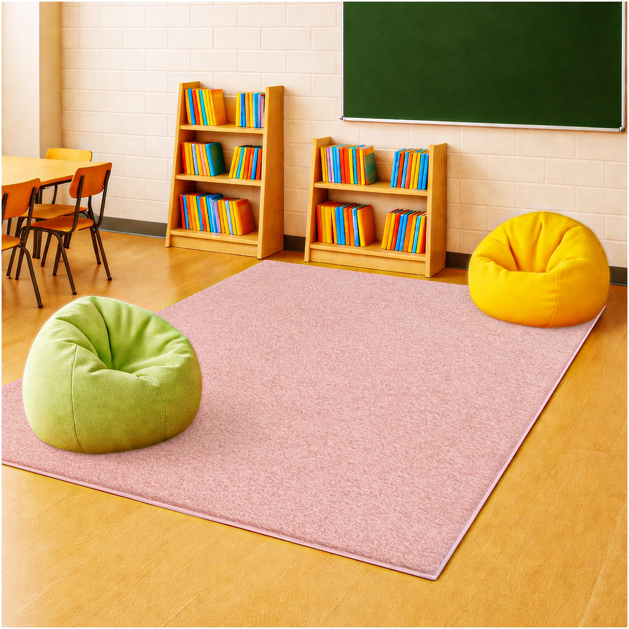 Kid Crossing Soft Area Rug – Colorful Collection, Custom Sizes Available