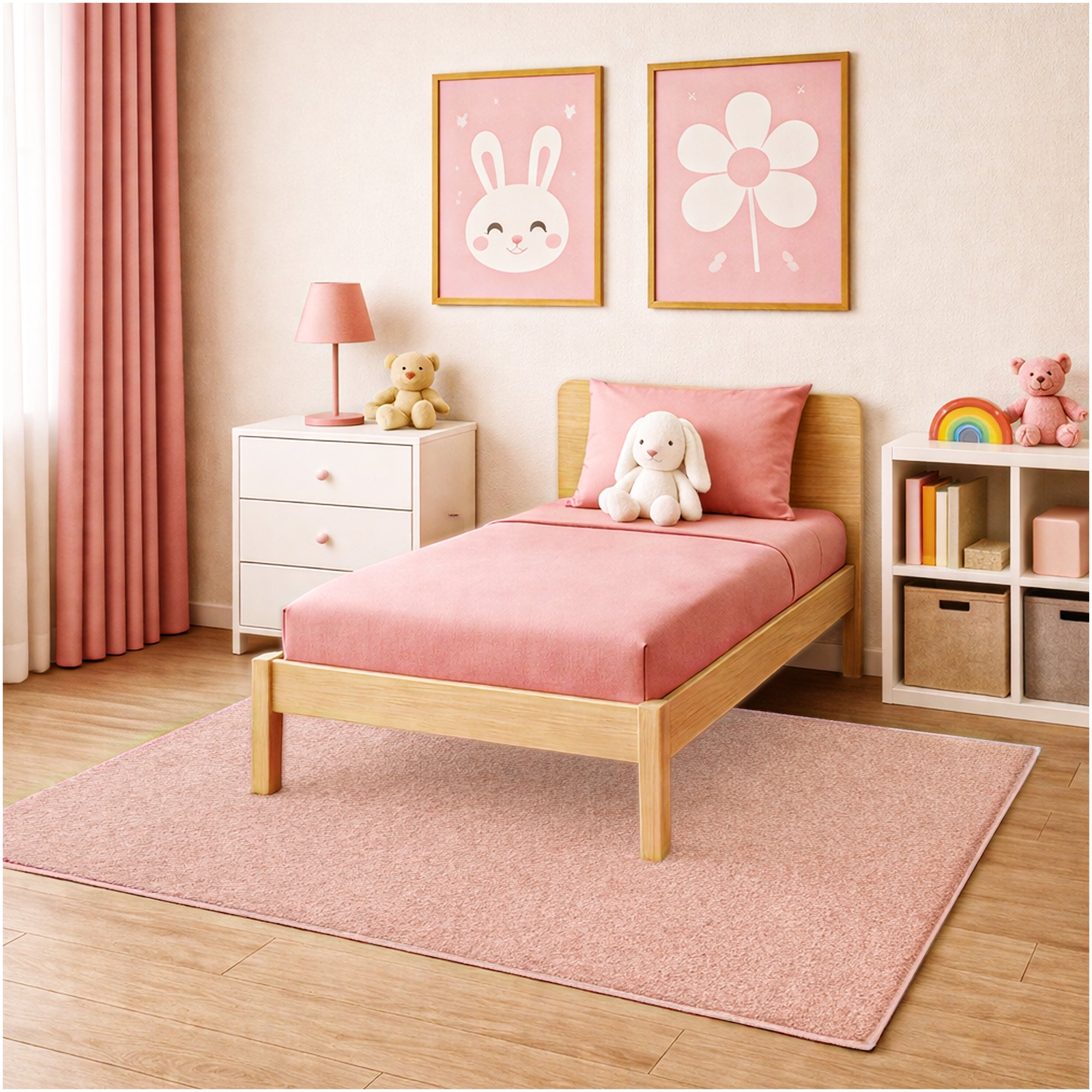 Kid Crossing Soft Area Rug – Colorful Collection, Custom Sizes Available