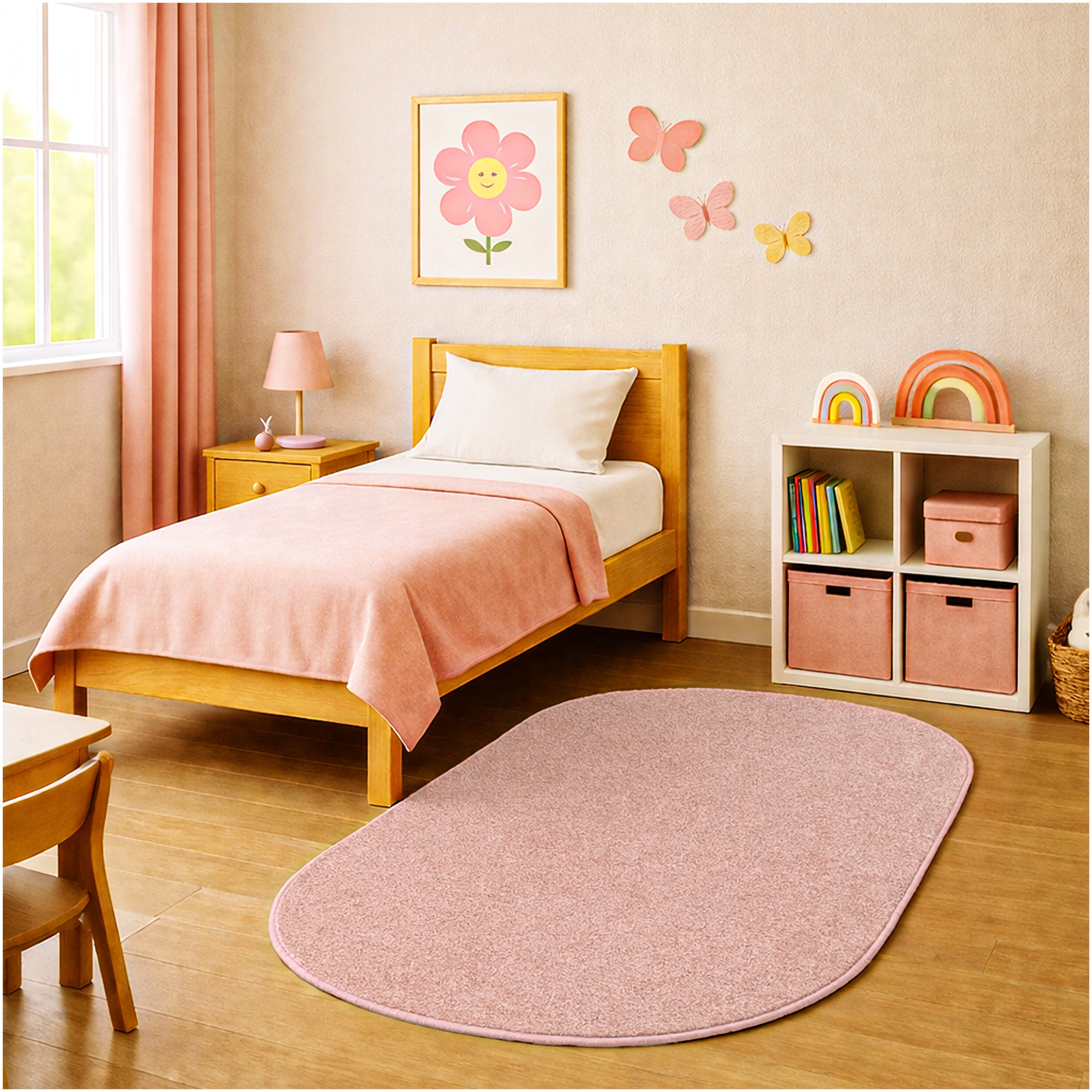 Kid Crossing Soft Area Rug – Colorful Collection, Custom Sizes Available - Sample