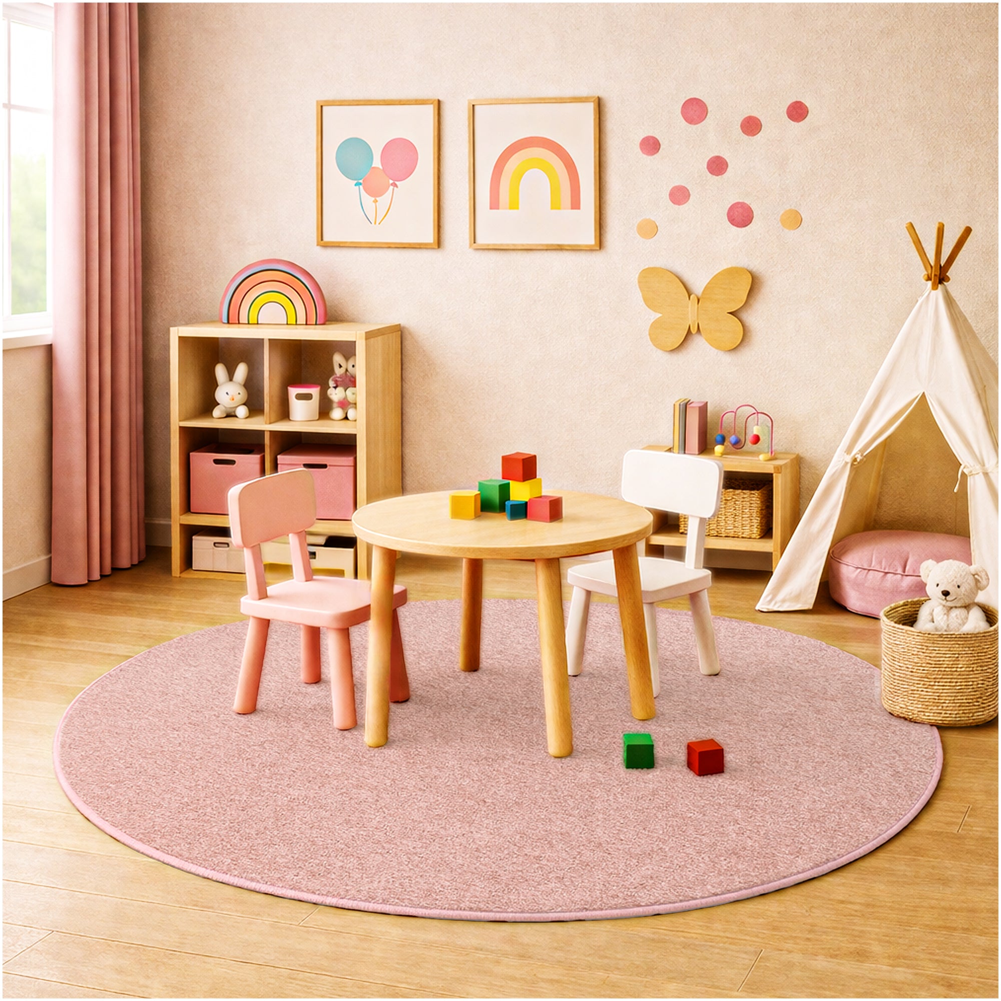 Kid Crossing Soft Area Rug – Colorful Collection, Custom Sizes Available