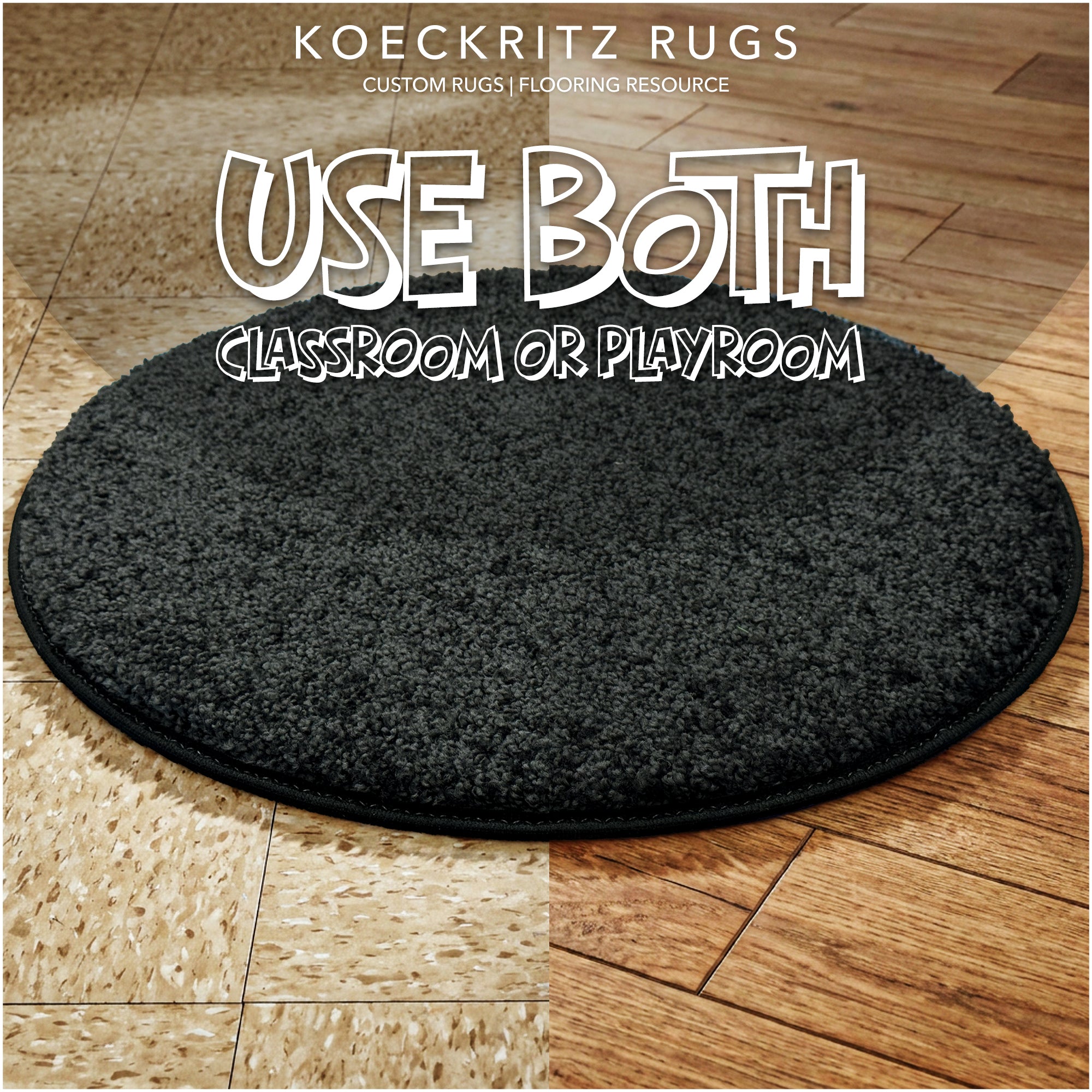 Children’s Classroom Carpet Circle Seats – Multiple Colors | 18” Round Soft Floor Cushions