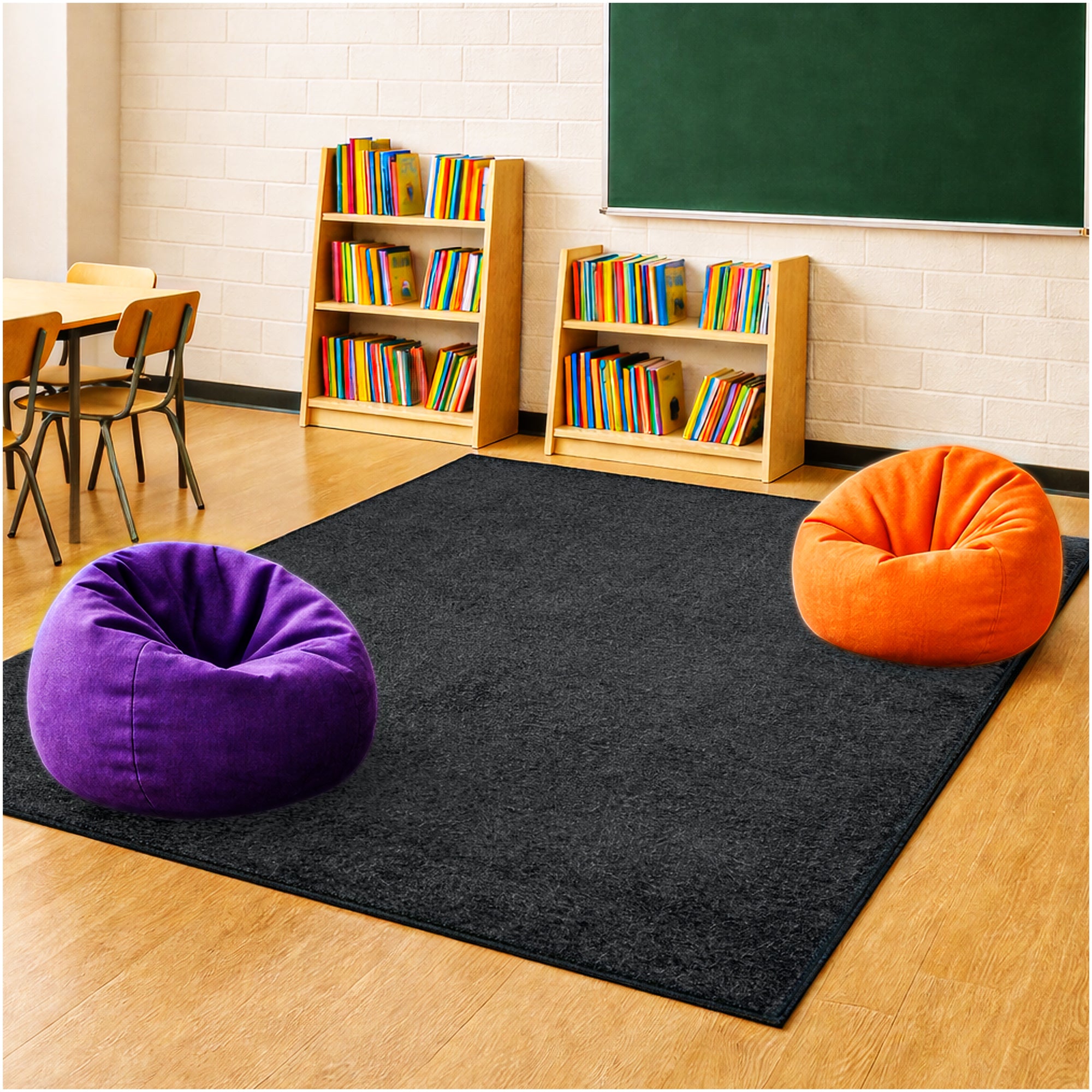 Kid Crossing Soft Area Rug – Colorful Collection, Custom Sizes Available