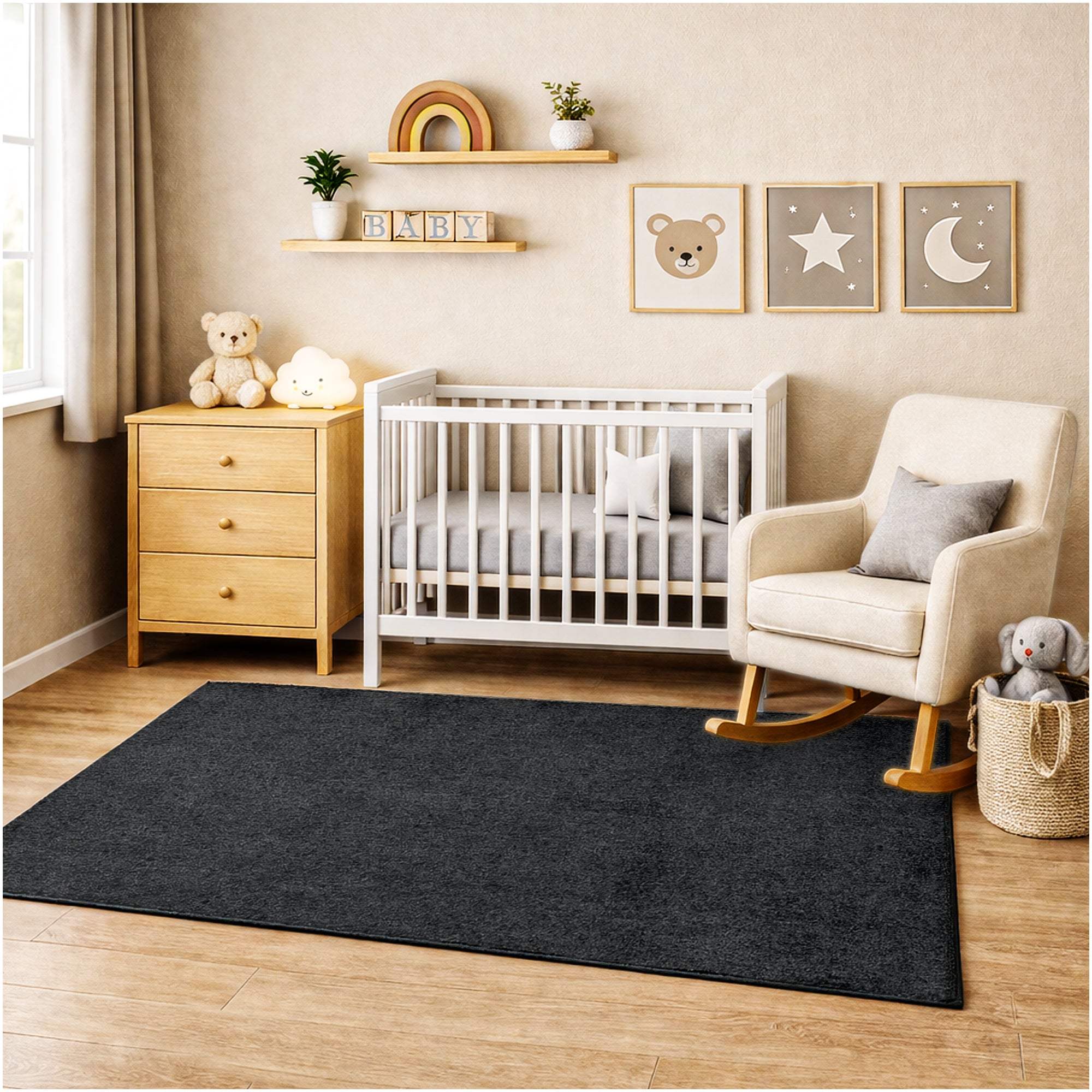 Kid Crossing Soft Area Rug – Colorful Collection, Custom Sizes Available