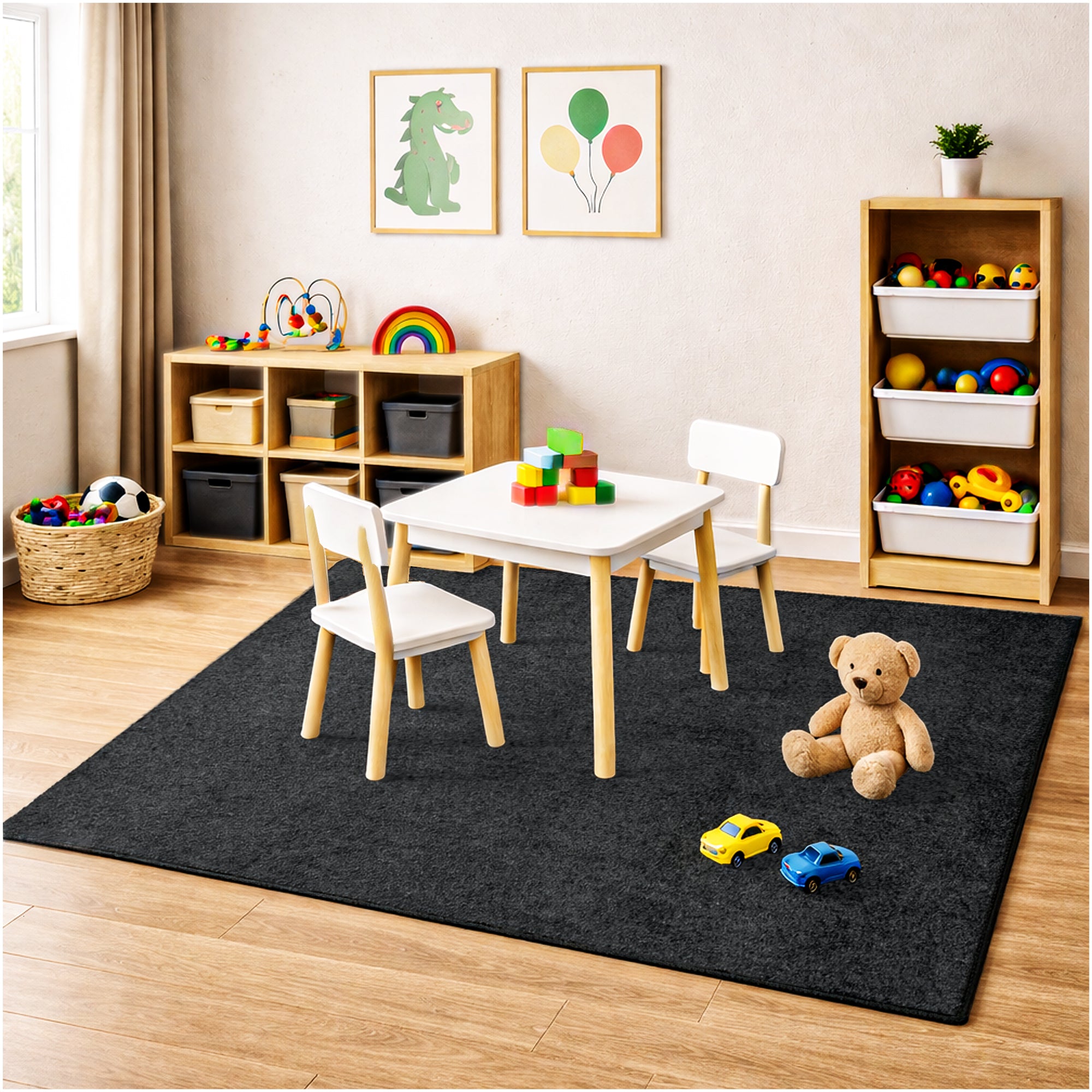 Kid Crossing Soft Area Rug – Colorful Collection, Custom Sizes Available