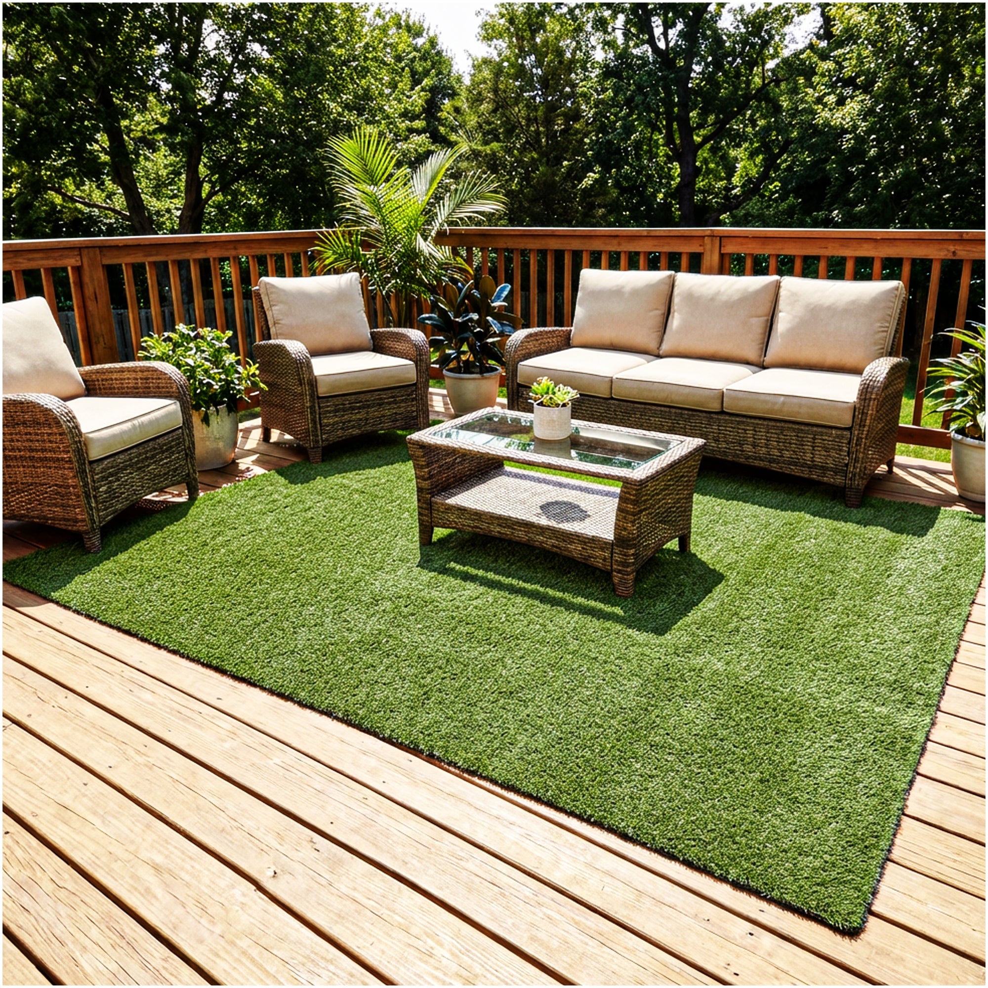 Artificial Grass Rug 5'x7' | Premium 54oz Indoor Outdoor Turf